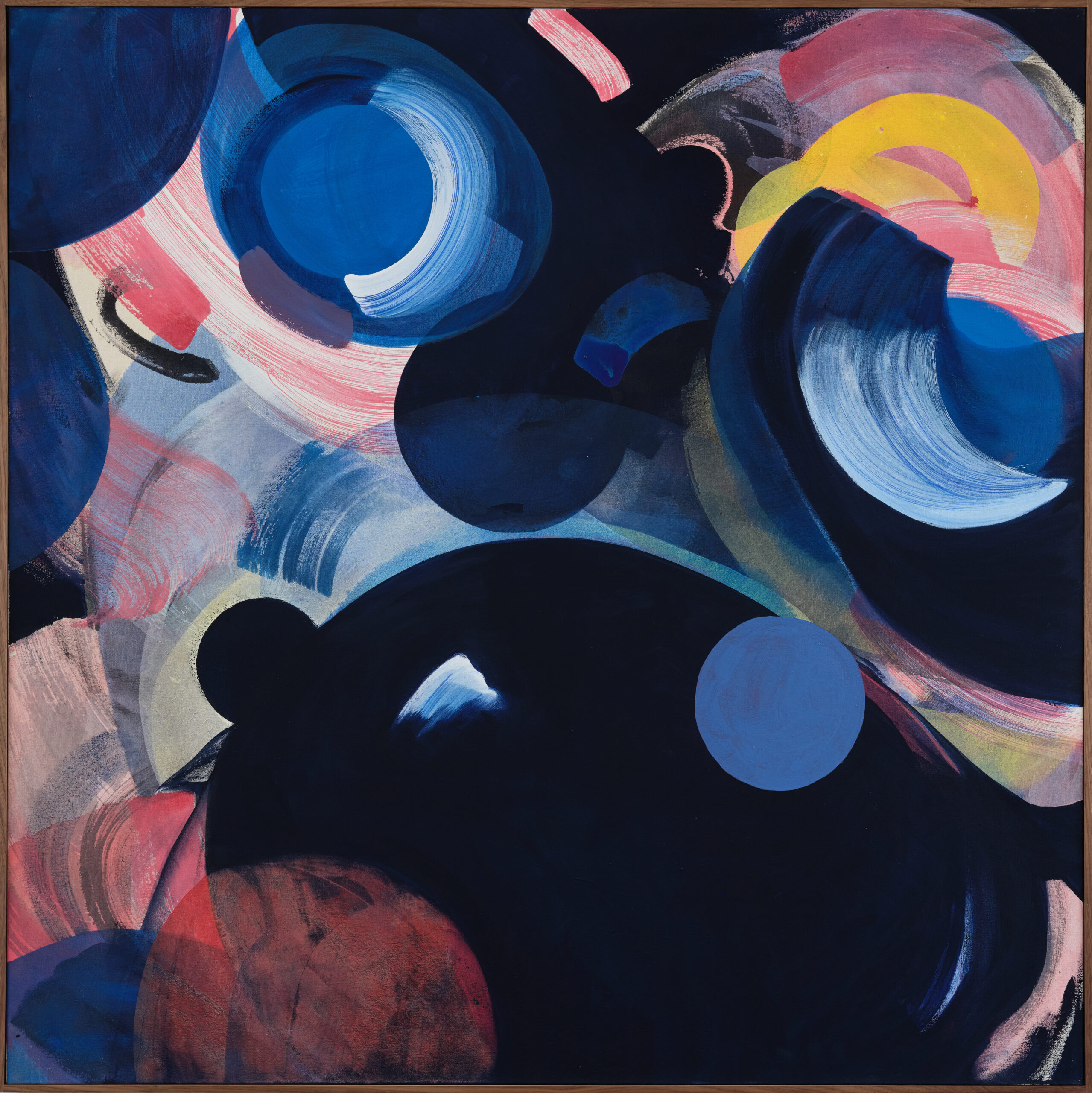 Sigrid Sandström
Behind In Front, 2025
Acrylics on canvas
126 x 126 cm incl. frame