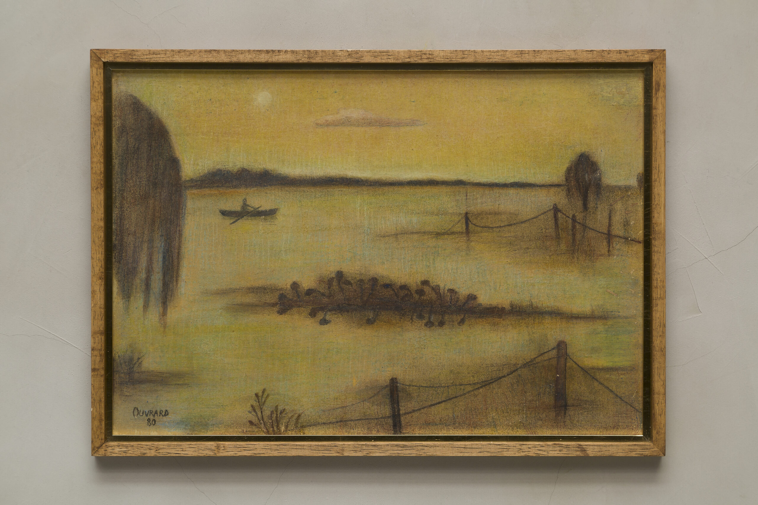 Flood, 1980. Pastel on cardboard, 35 x 50 cm.