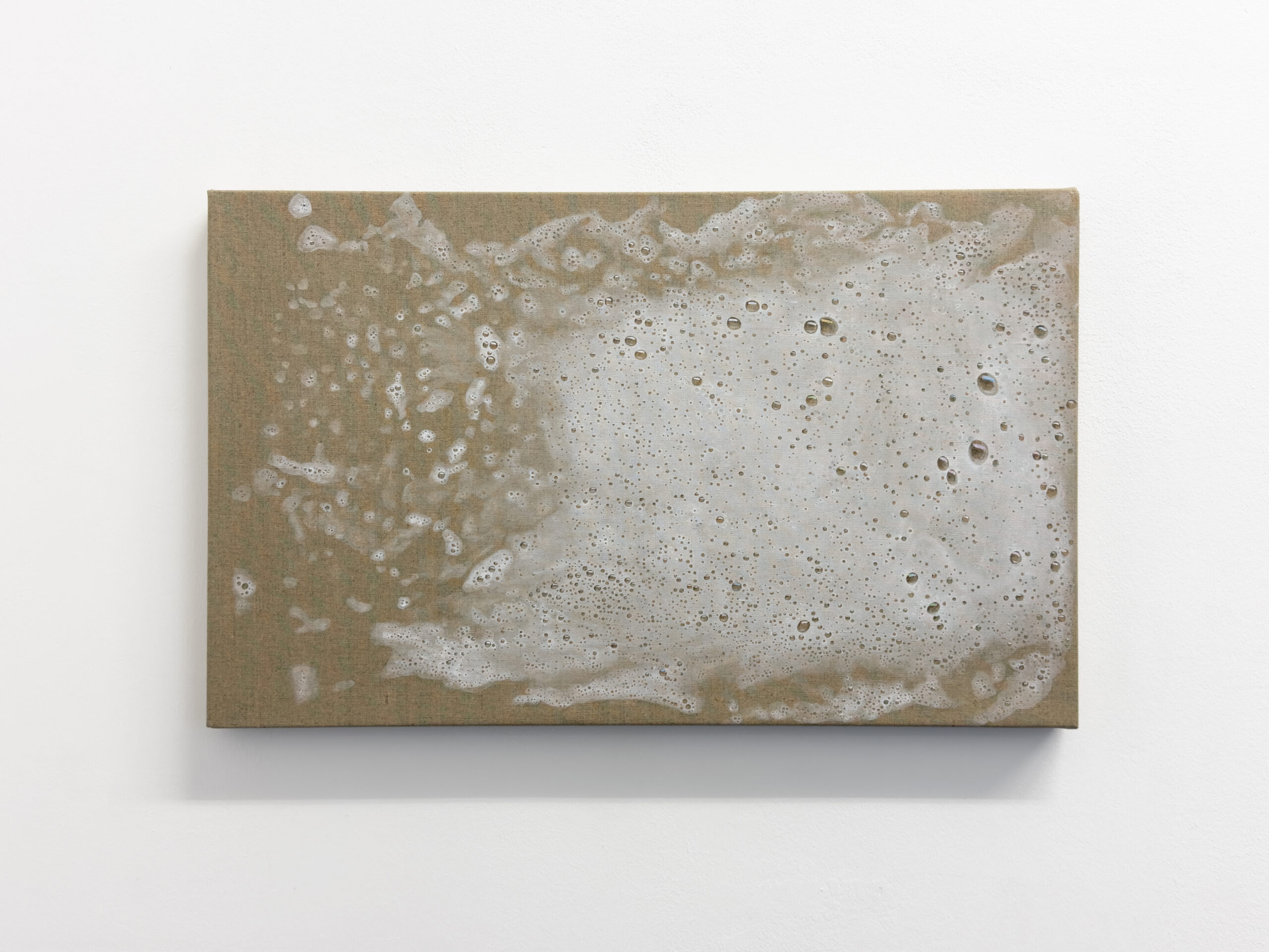 Helene Appel	Schaum	
2023	
acrylic, watercolour and oil on linen	
35 x 56,5 cm
