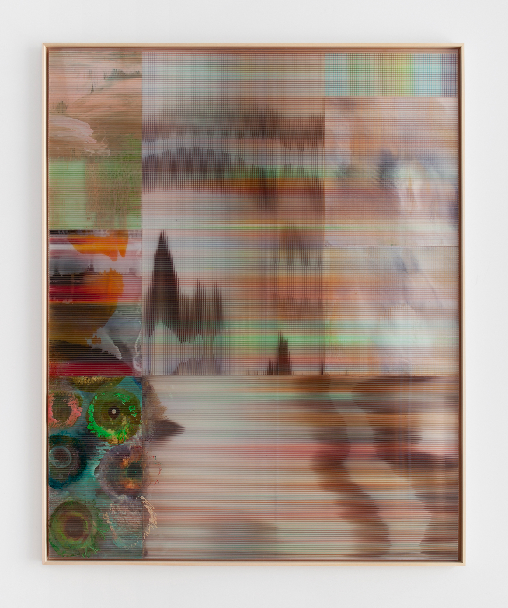 Guillaume Linard Osorio, Hypothetical Landscape 76, 2025, colored resins on polycarbonate, 63 x 51 ¼ in. (160 x 130 cm)