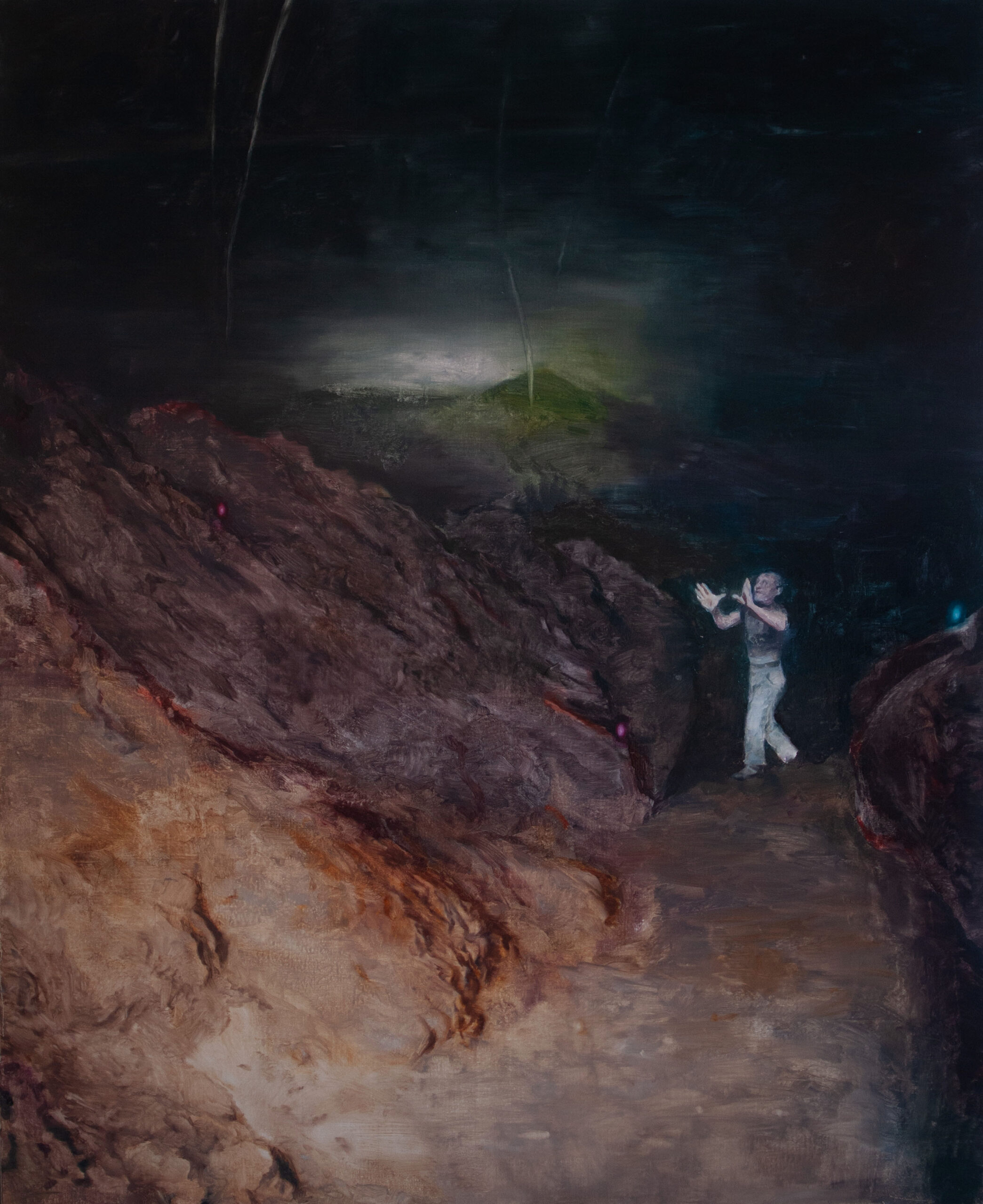 François Jacob, ARTISTE, Oil on canvas, 20 x 16 cm
François Jacob, COLLINE, Oil on canvas, 160 x 130 cm
