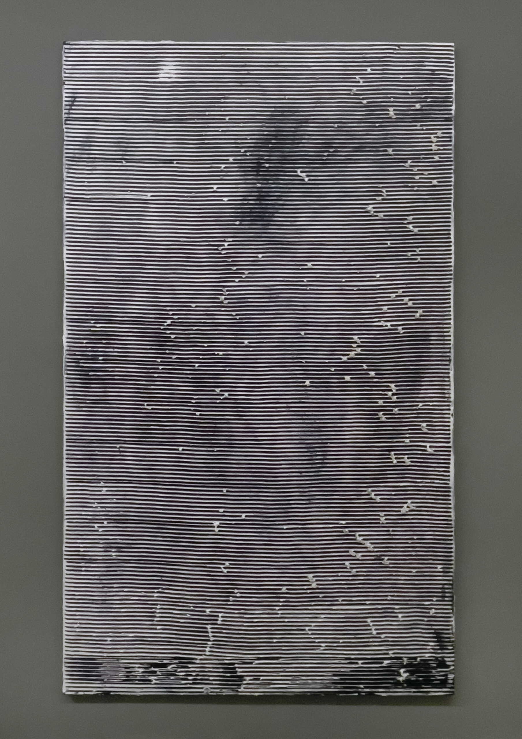 Koen Delaere	StrangeBreedRiverGirlsMiseryIndex	2017	
ink, acrylic, gouache on Canvas	
250 x 150 cm