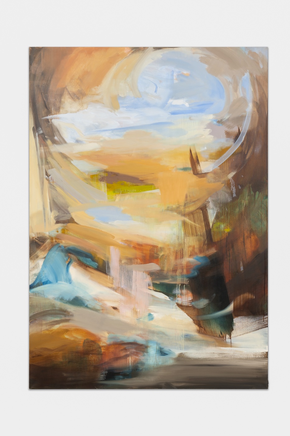 Jessie Stevenson
Gathered up from the chalk below, 2025
Oil on linen
200 x 140 cm