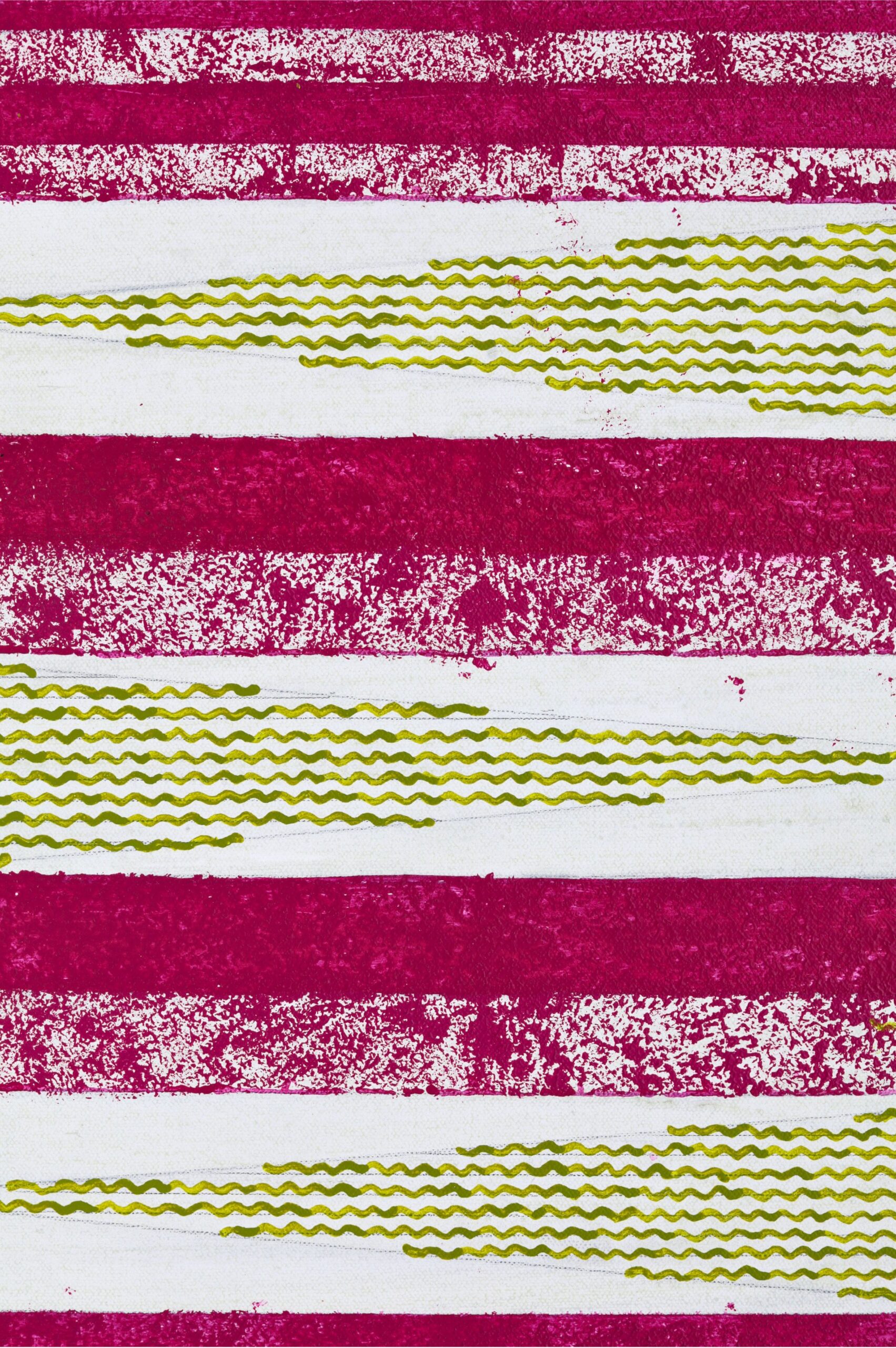 Rendering 8 (Maguindanao - Ifugao Pattern), acrylic on canvas mounted on wood, 117  x 30.5 cm, 2025, detail