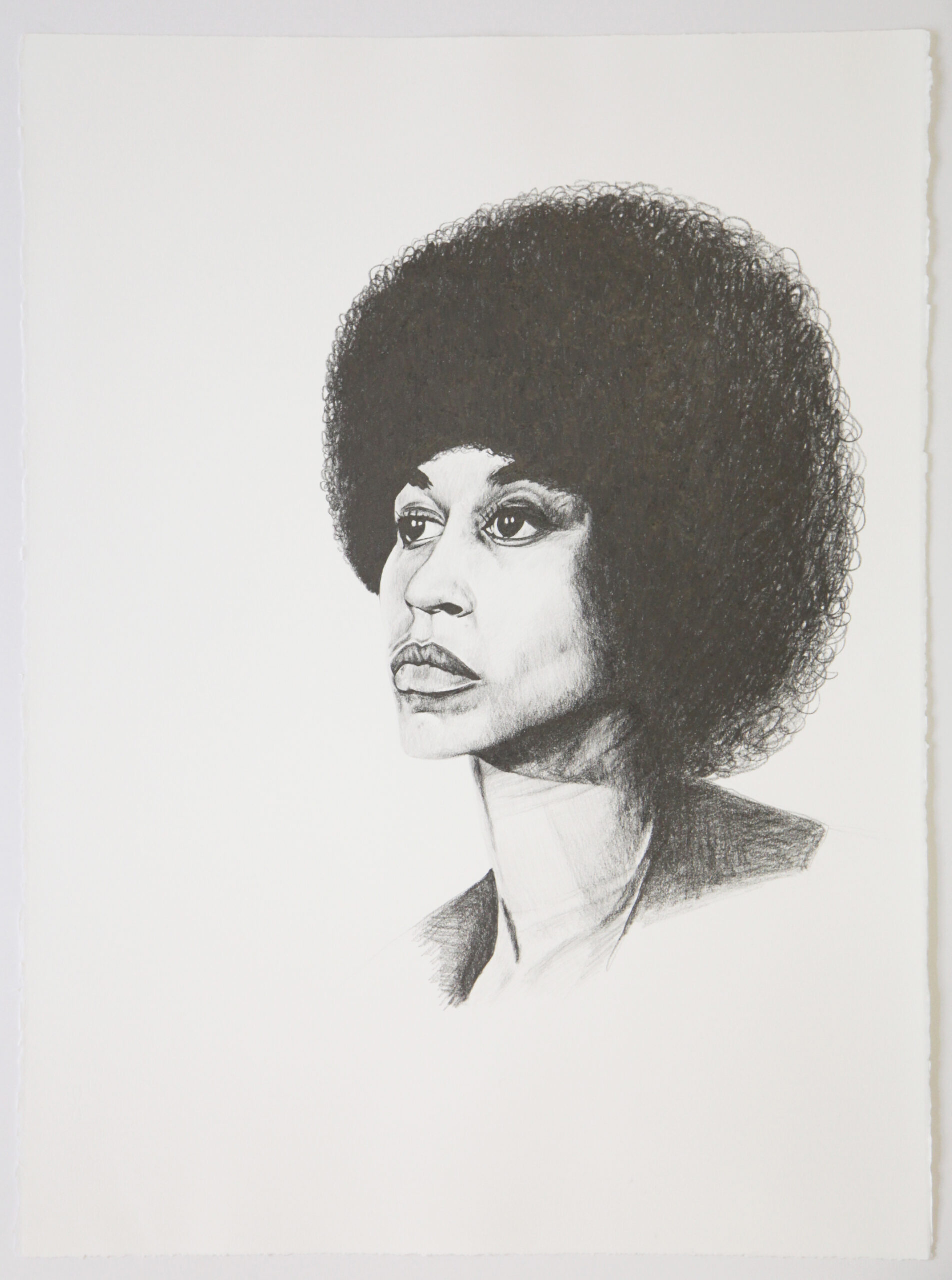 Katie Holten	
She Persisted, Angela Davis	
2017	
pencil on vat paper	
76,5 x 56,5 cm, framed 83,5 x 62 cm