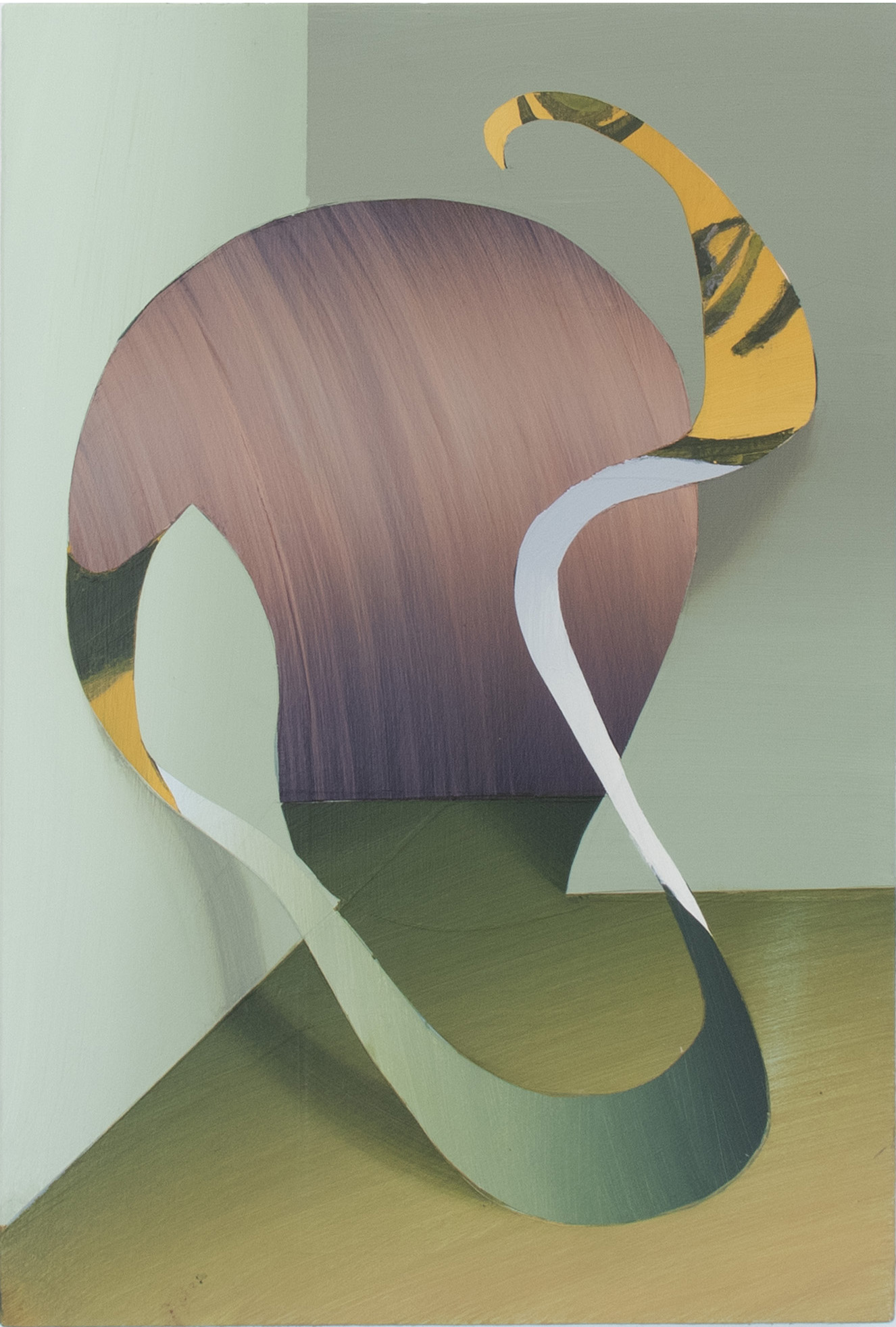 Judith Grassl Review, 2025 Signed and dated on the back Acrylic on wood 30 x 20 cm