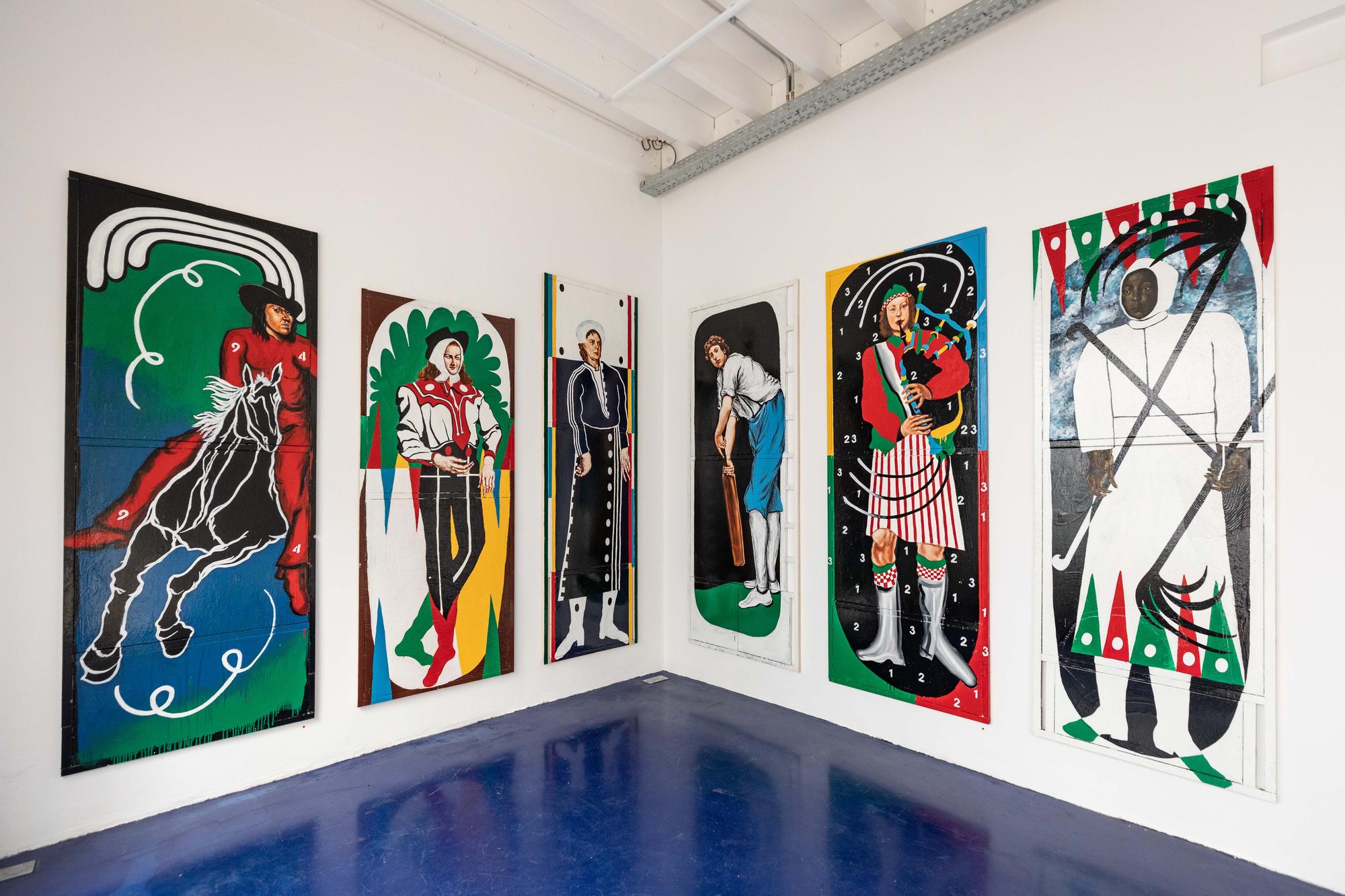 Installation view Velux Check Mates, Louise Delanghe