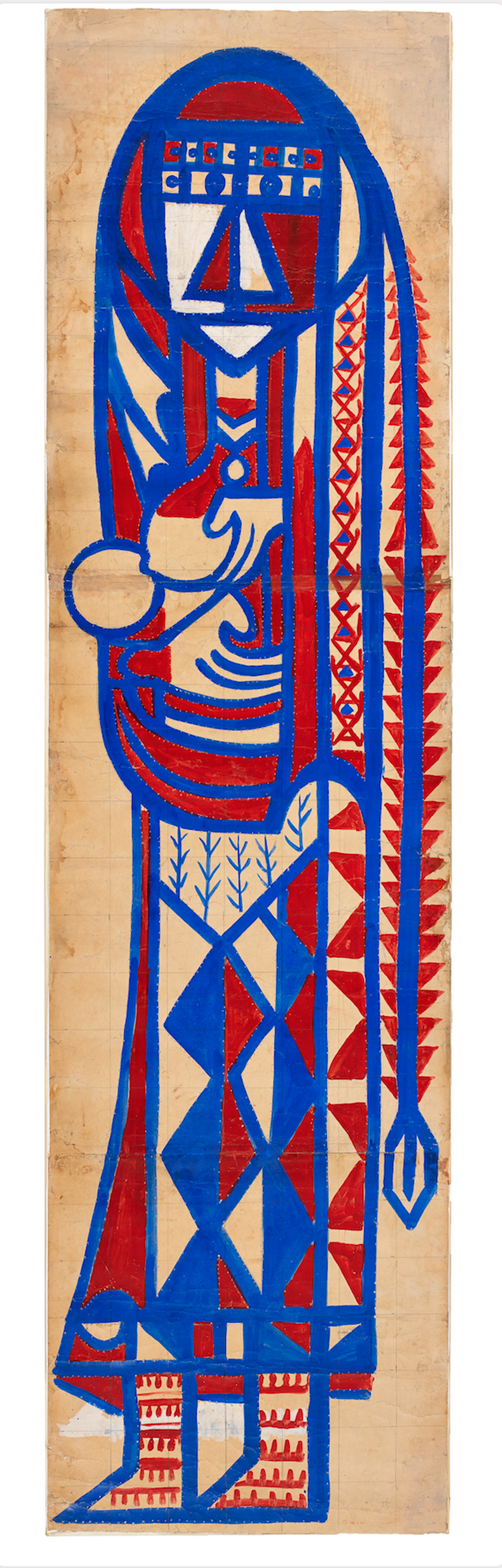 Mother, 1952
Gouache on paper
Framed: 286 x 91.5 cm
Unframed: 264 x 69.5 cm