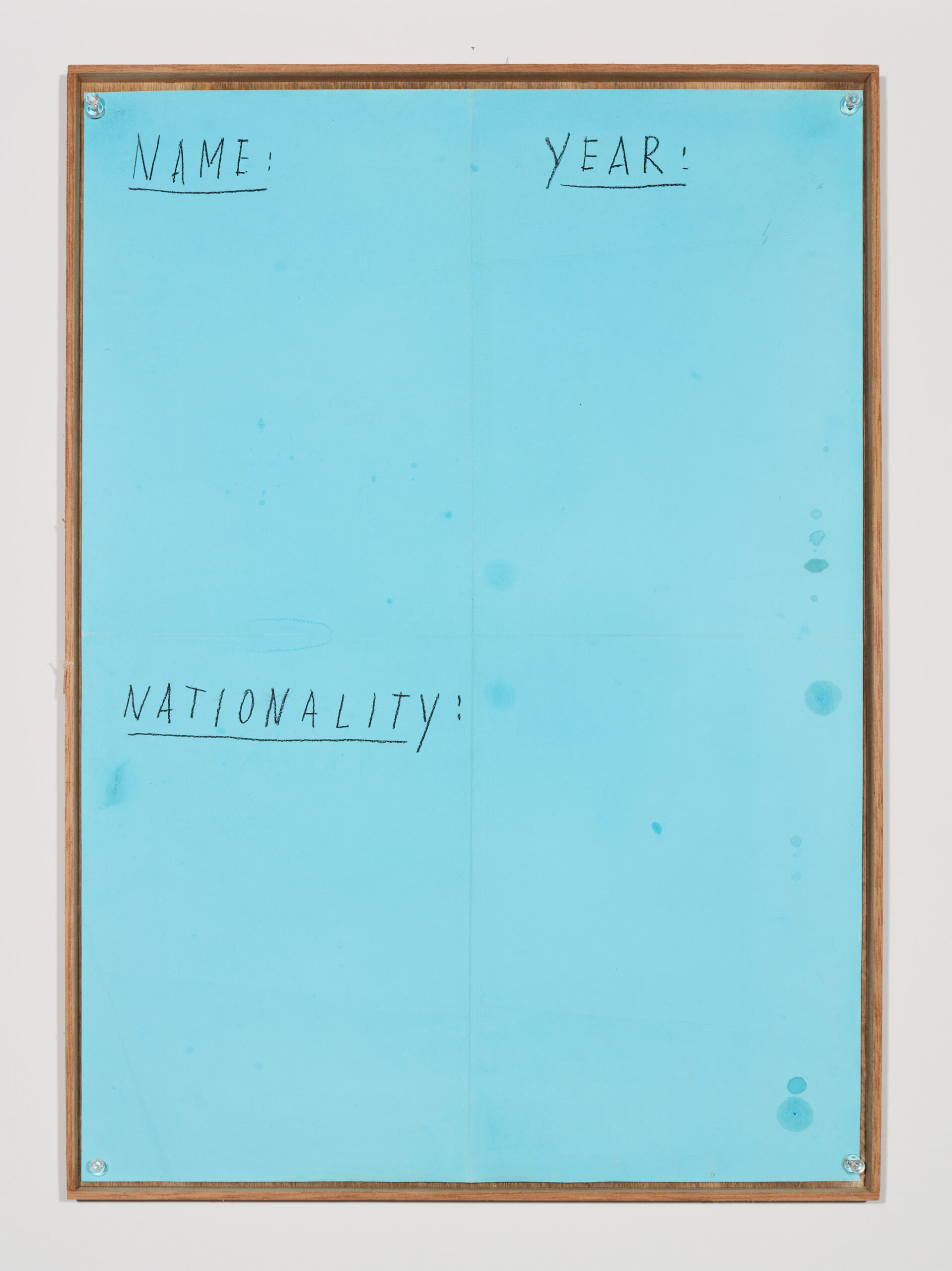 Peter Morrens, Official Papers, 2018, gouache and pastel on paper, 54,5 x 39,5 cm / framed