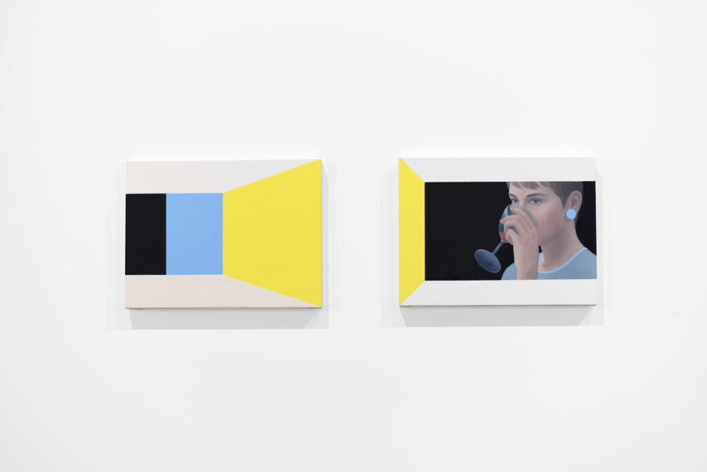 Movie Still with Yellow and Blue, Diptych