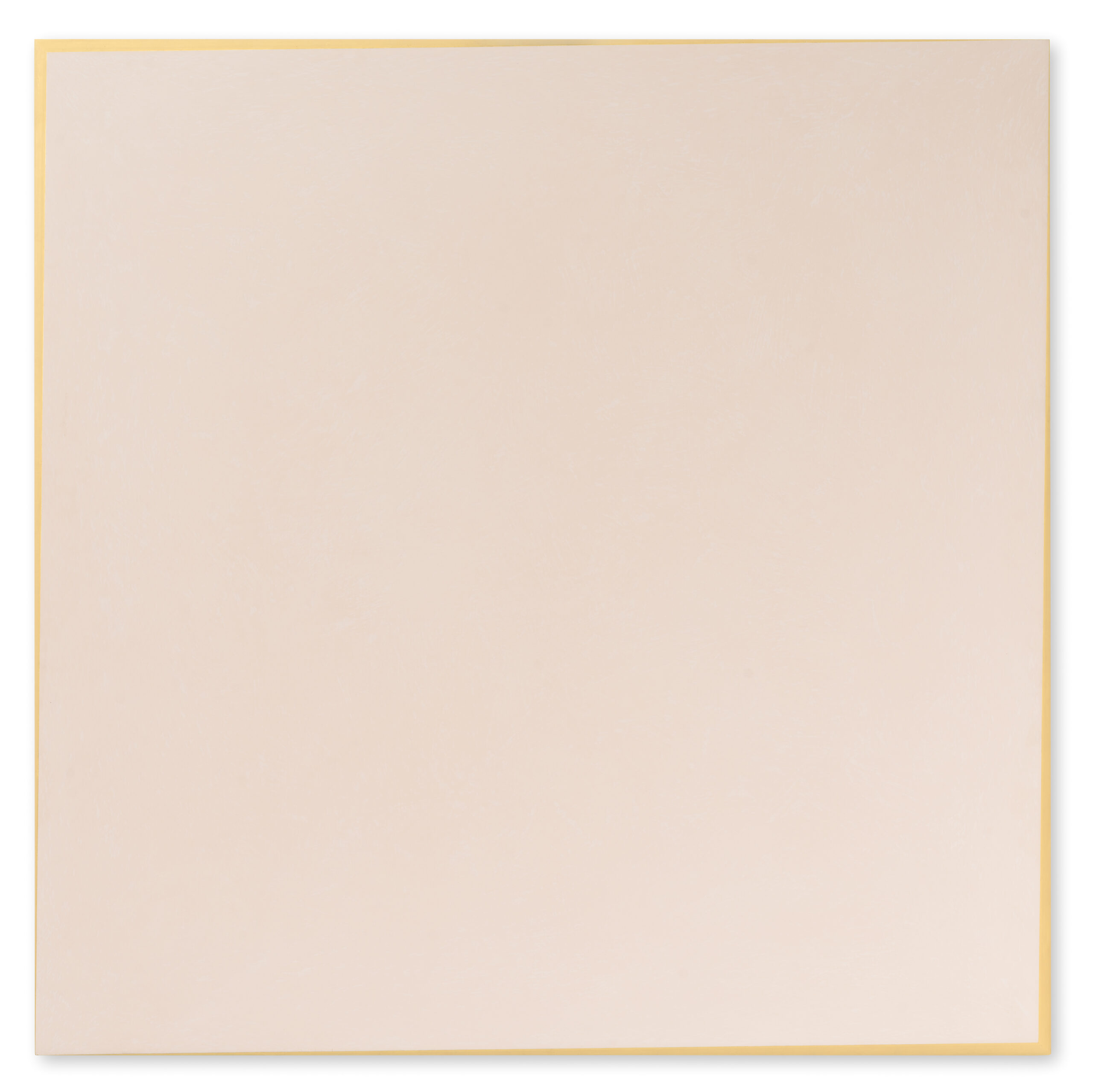 Ettore Spalletti (1940 - 2019)
Girandola rosa oro
2016
Paint mixture on board, gold leaf with tapered frame on four sides
100 x 100 x 4 cm