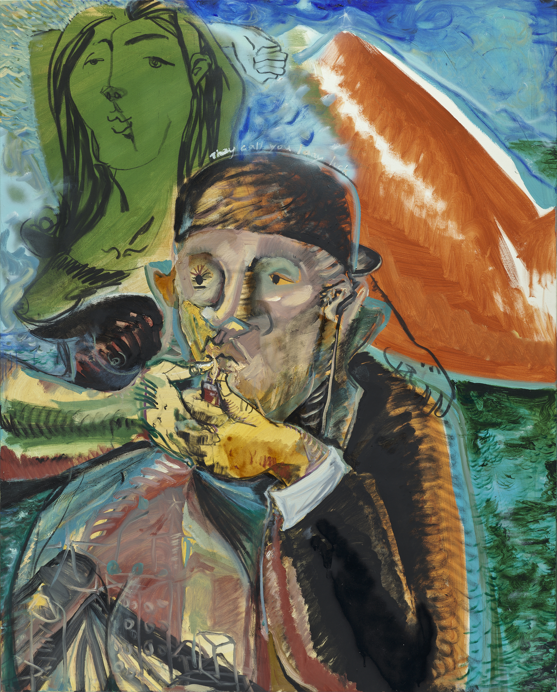 Young Man and His Guide

2024
Oil, acrylic, charcoal pencil, spray paint on canvas
162 × 130 cm