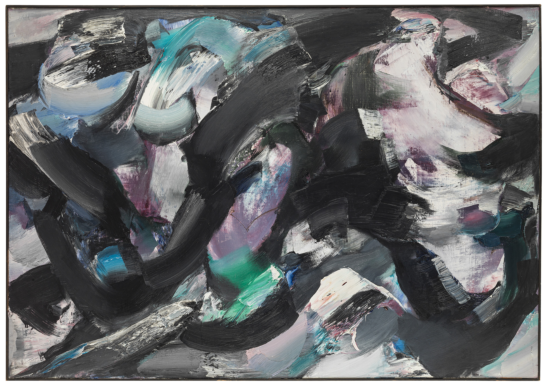 Untitled, Englebert van Anderlecht, 1960, oil on canvas, 145 x 202 cm