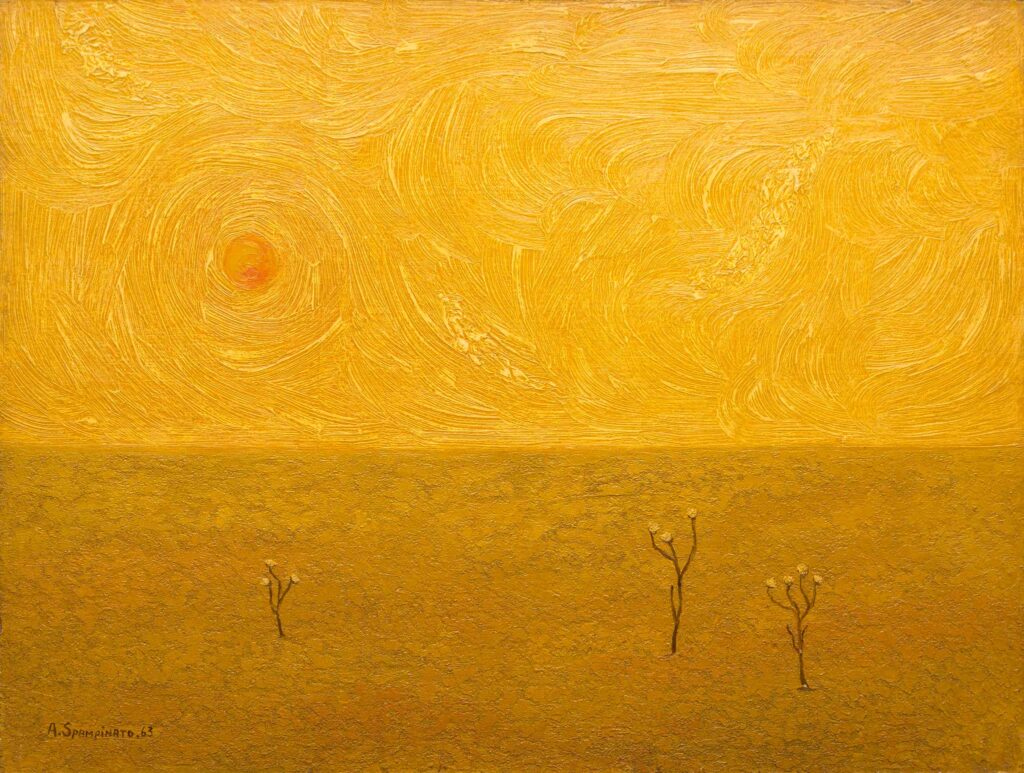 Landscape with thistles