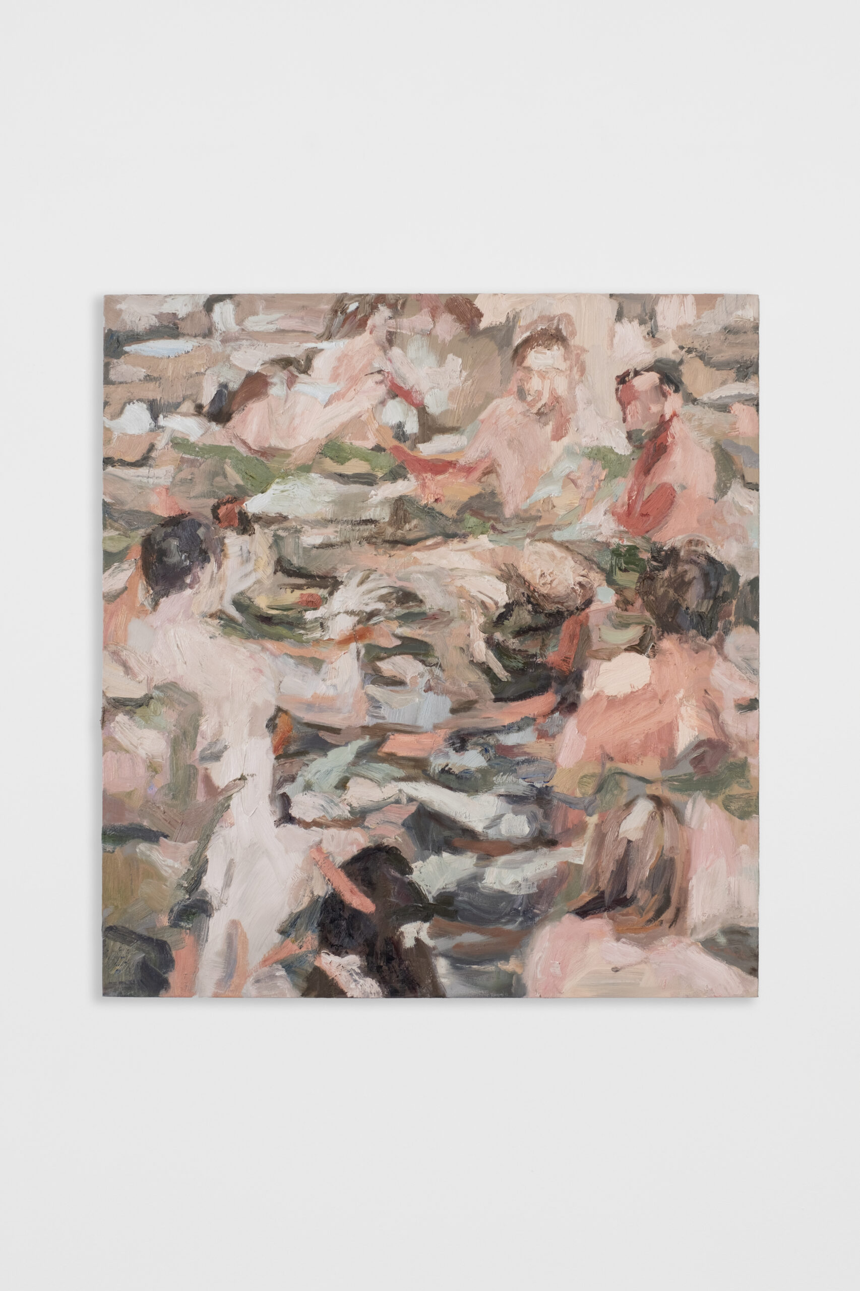 The martyr leaves the room (ref Paul Delaroche’s ‘The Young Martyr’) (2024) by Mia Chaplin