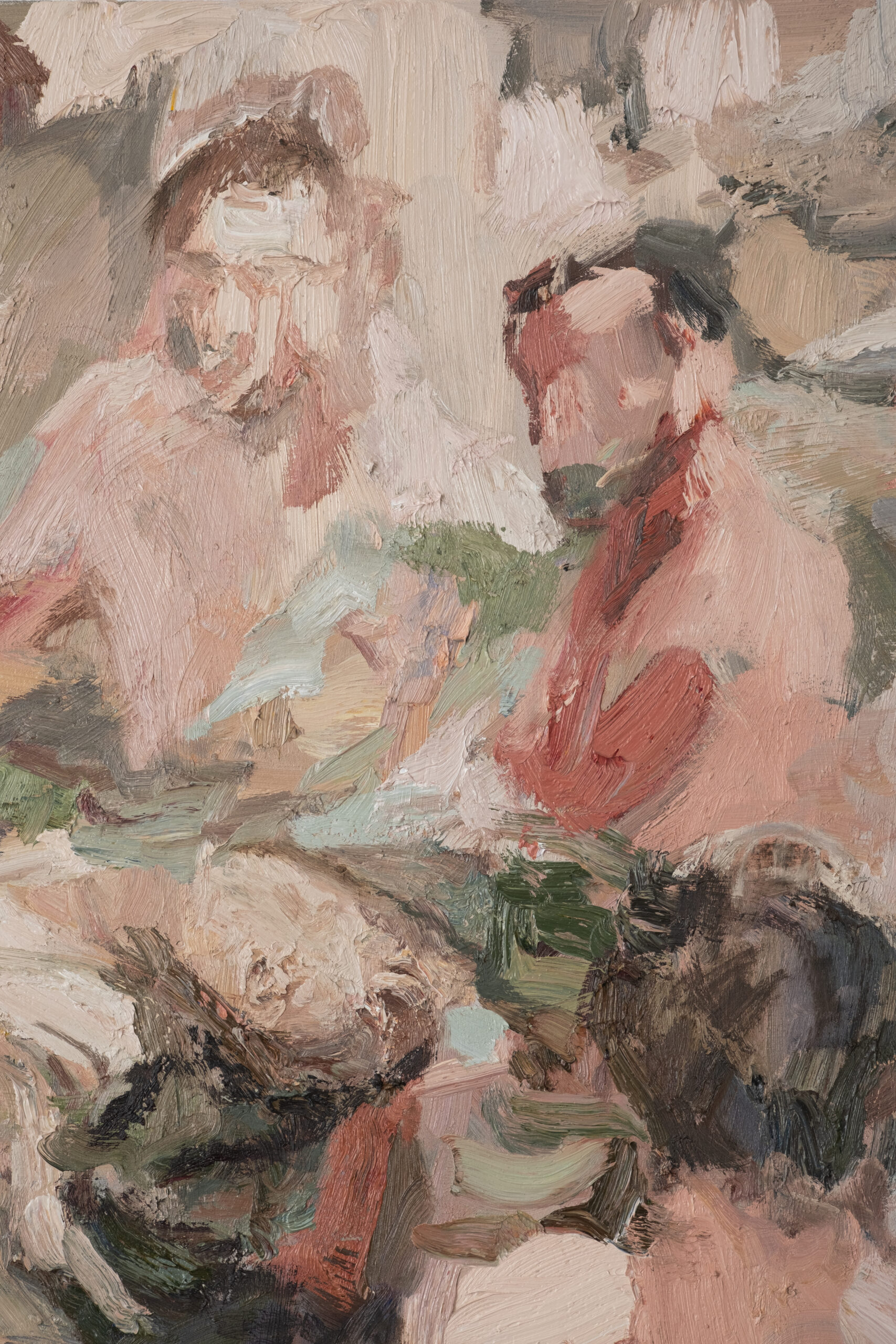 The martyr leaves the room (ref Paul Delaroche’s ‘The Young Martyr’), 2024