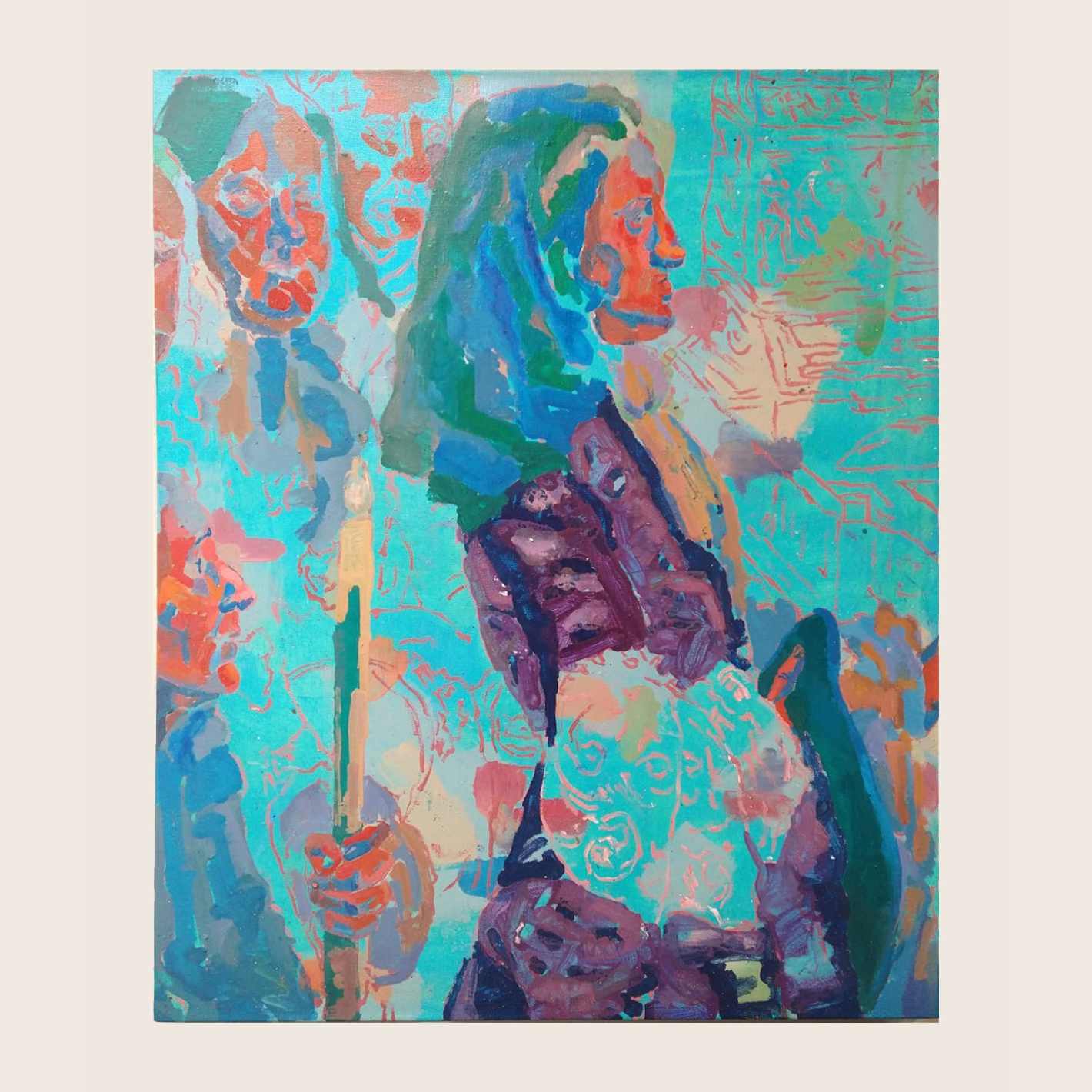 ANTOINE WATERKEYN,
'TALES OF TABOO, TORTURE AND HABSBURGER HYPOCRISY #7', 2025
120 x 100 cm