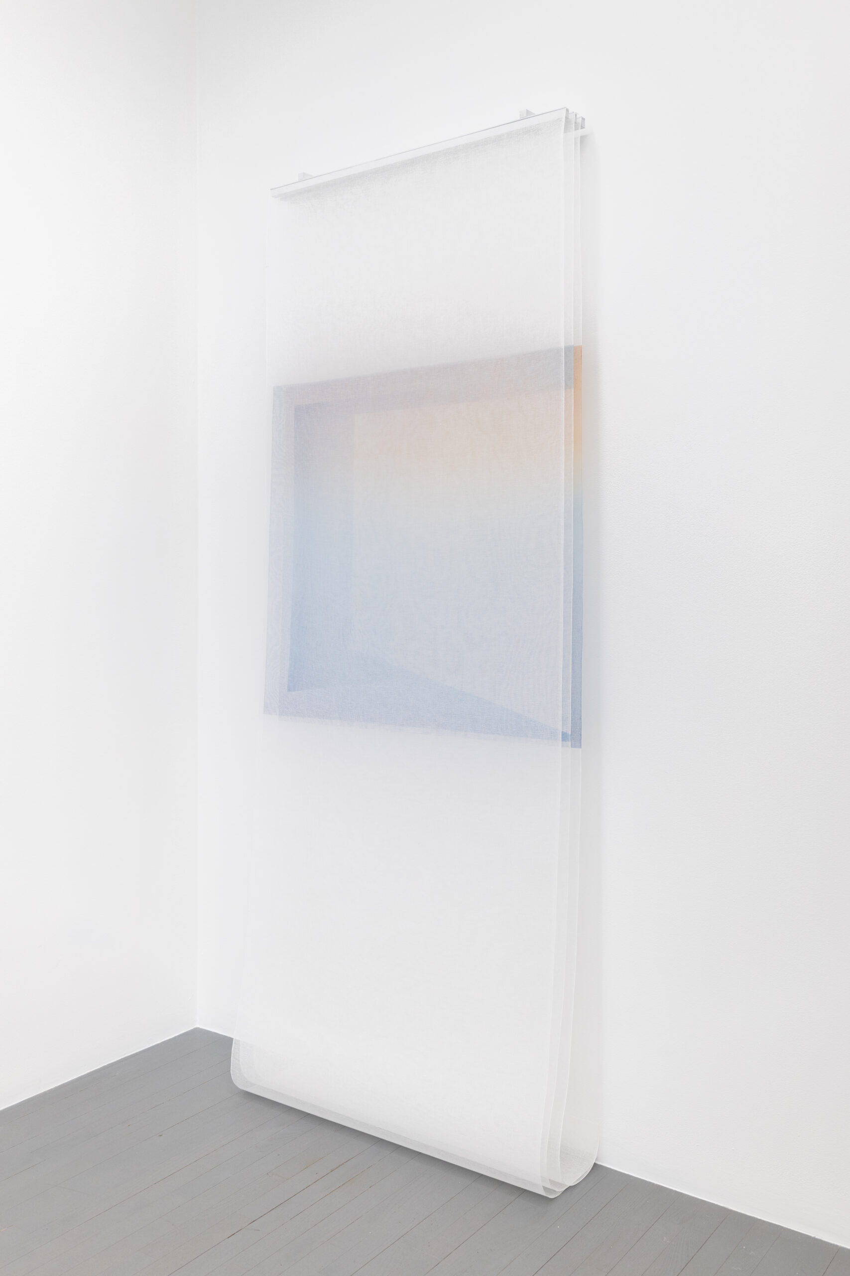 Jim Verburg
Untitled (the day takes form - one day, then the next) [side view], 2025
3 layers, oil on tarlatan
102 x 36.5 in. (259.08 x 92.71 cm)