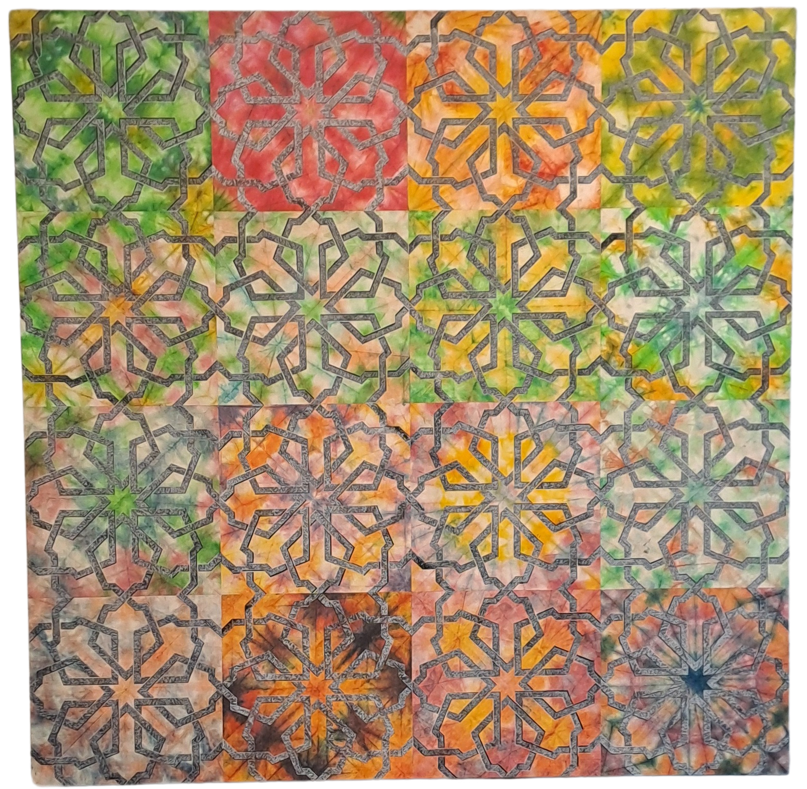 Philip Taaffe, Sidi Bou Said, 2009, mixed media on canvas, cm. 108,5 x 108,5