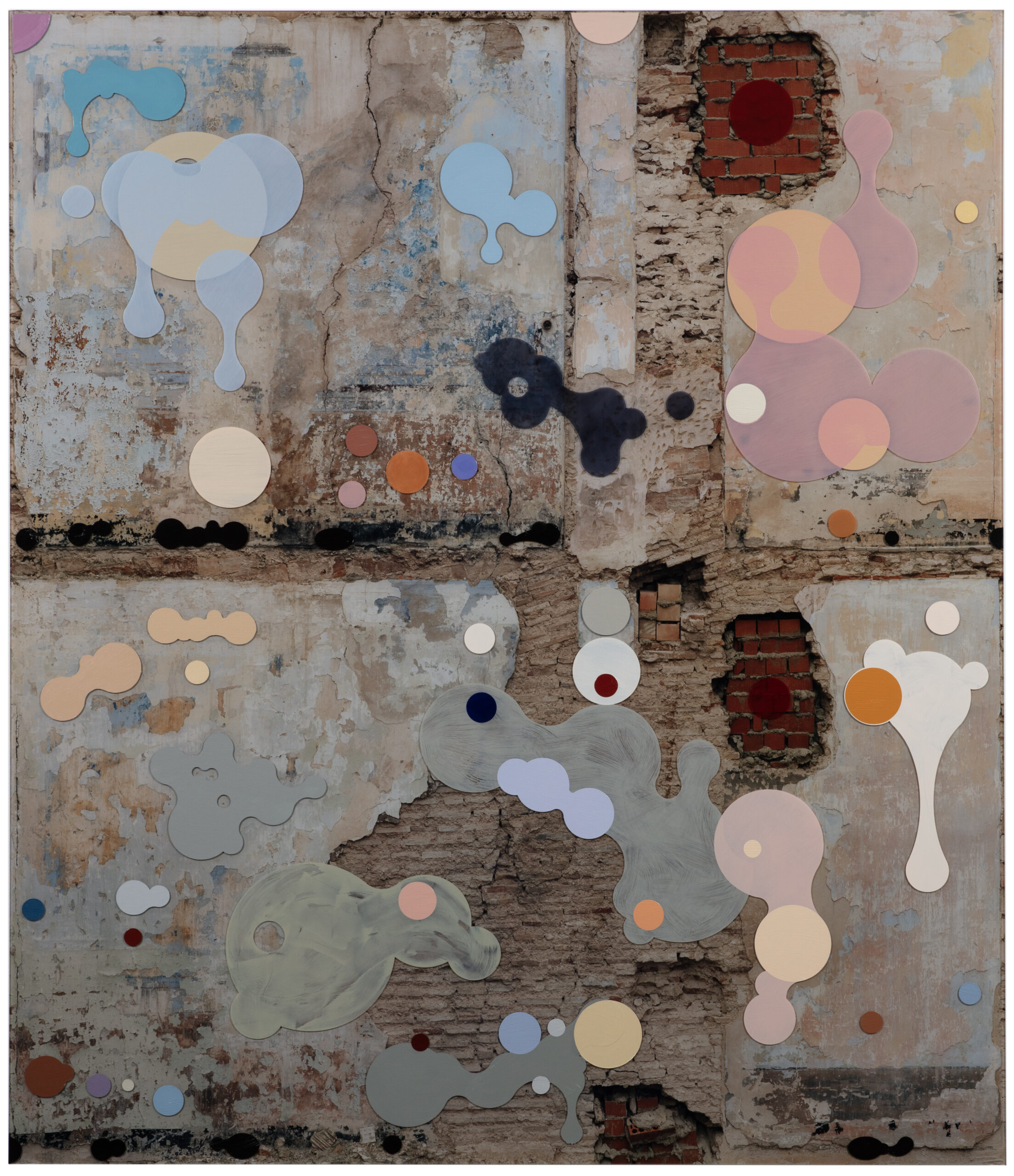 Clay Ketter, 'Your Birthday at Colomer', 2025, oil paint on Diasec-mounted C-print, aluminium frame, 174 x 150 cm