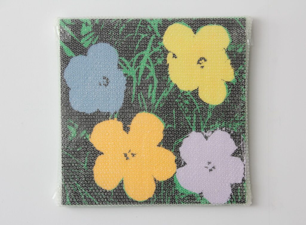 Flowers with Bubble Wrap and Packing Tape