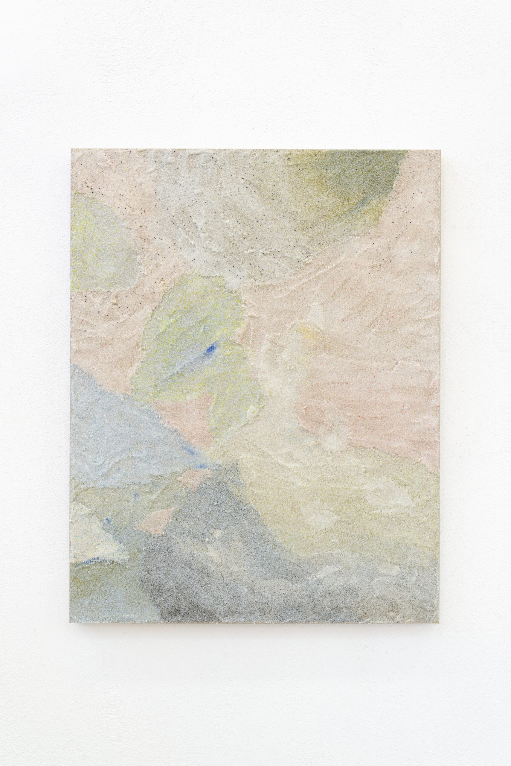 ISO #206, 2025
Poudre de verre, sable, colle de peau de lapin sur toile 90 x 115 cm
Glass powder, sand, rabbit skin glue on canvas
35 x 45 inches