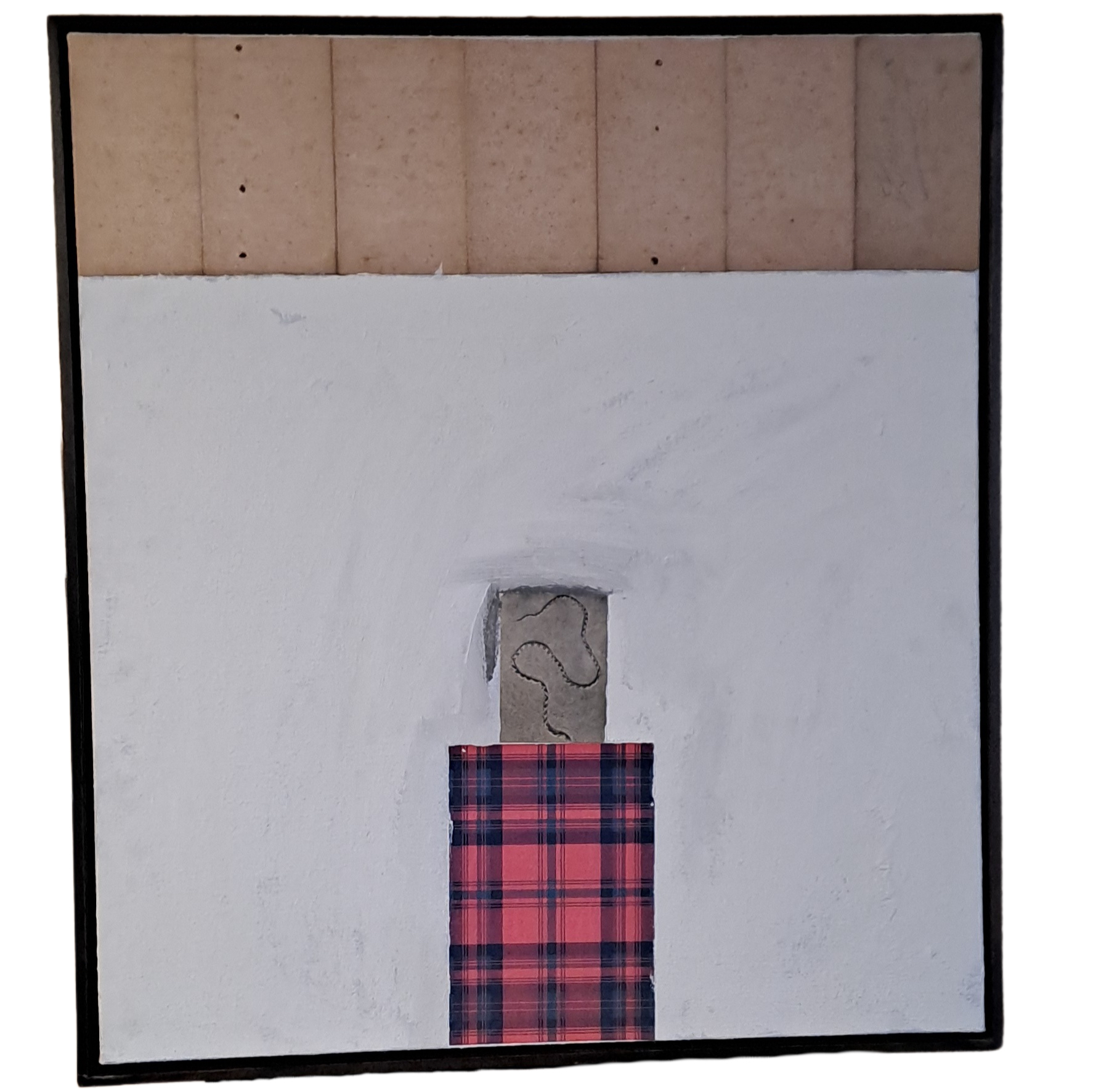 James Brown,Opus contra naturam Snake IV, 1993, mixed media on linen ,cm. 75,5 x 85,5