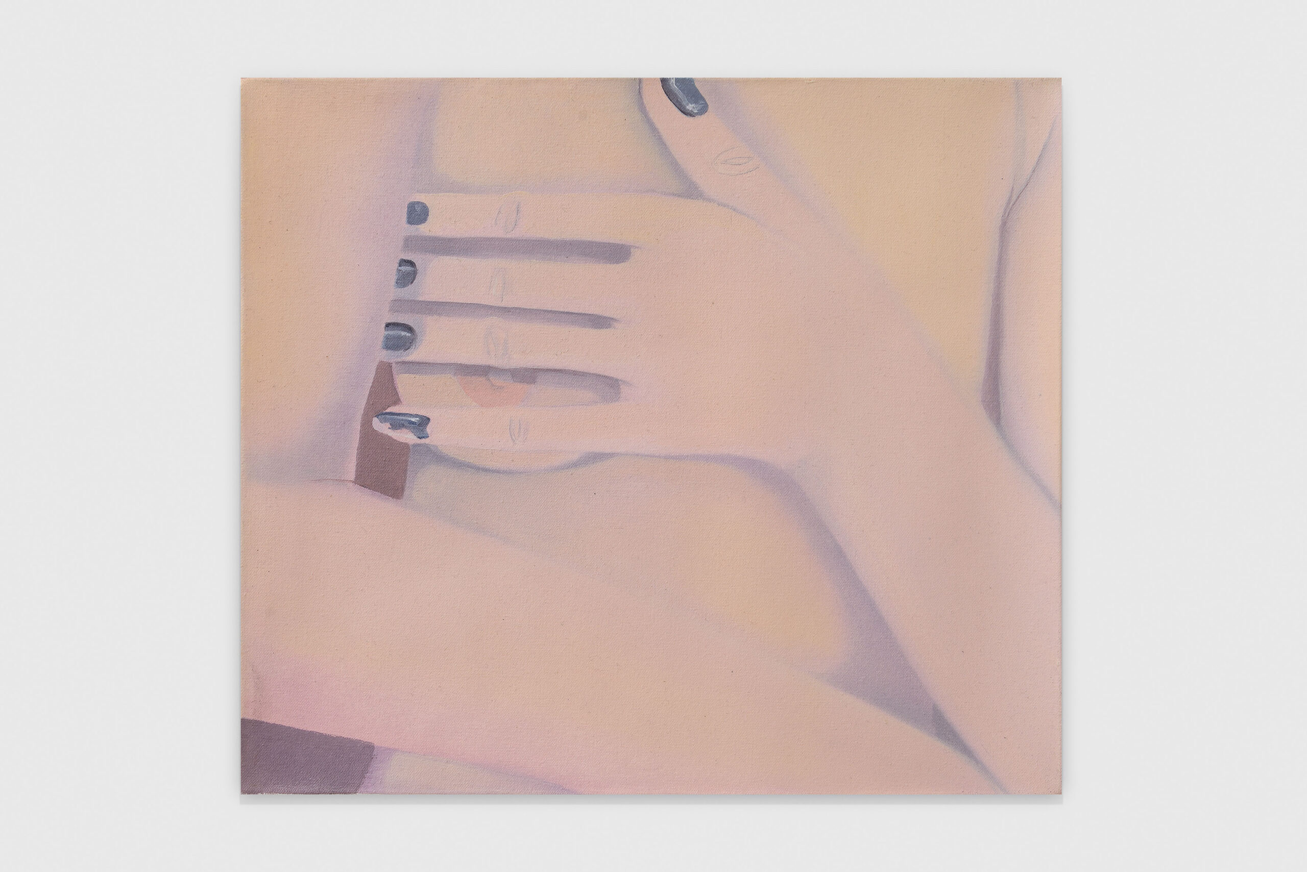 I’ll Say Hello, 2025, oil on canvas, cm 38 x 40.6