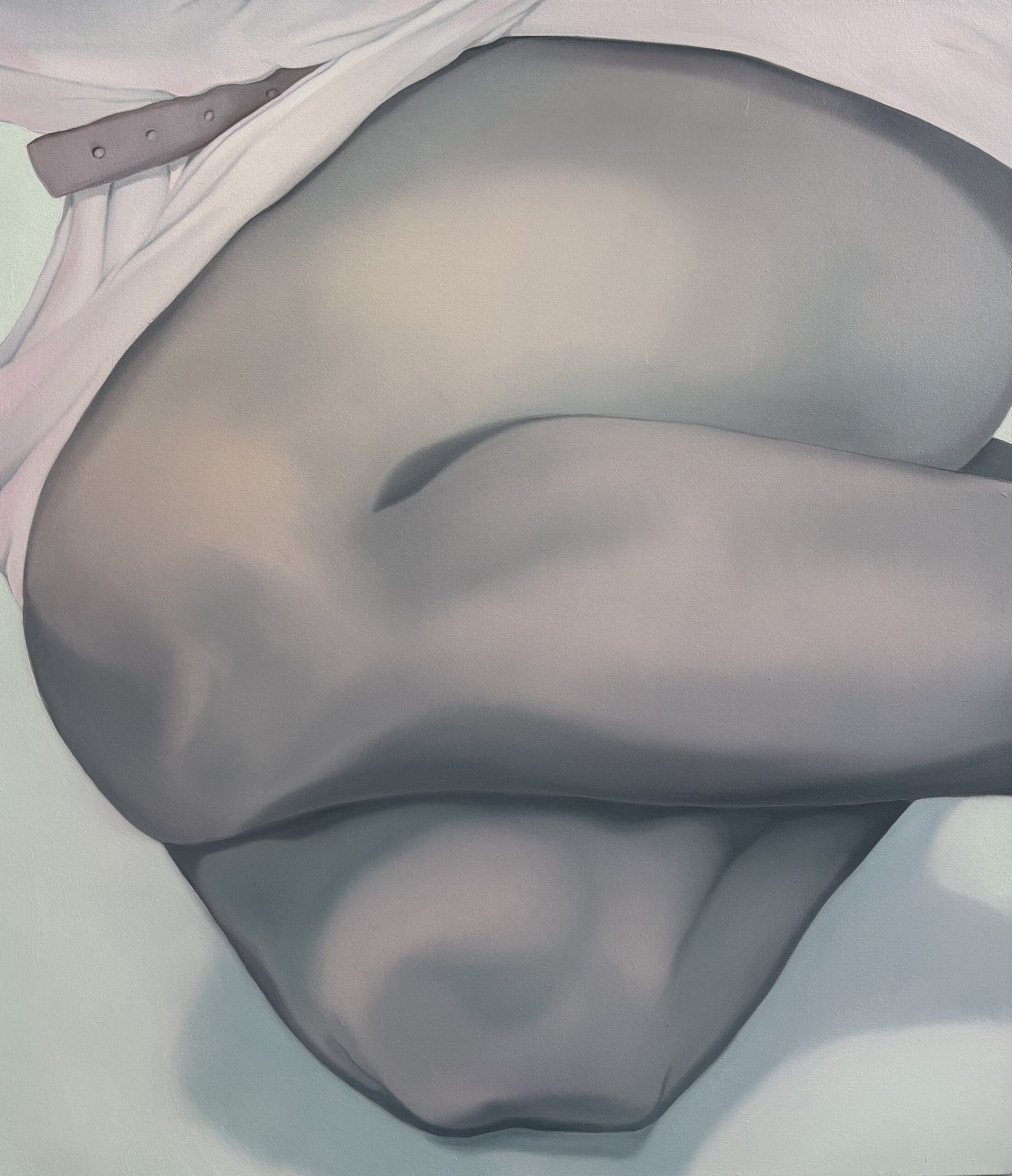 Warming up, 2025, oil on canvas, cm965x111