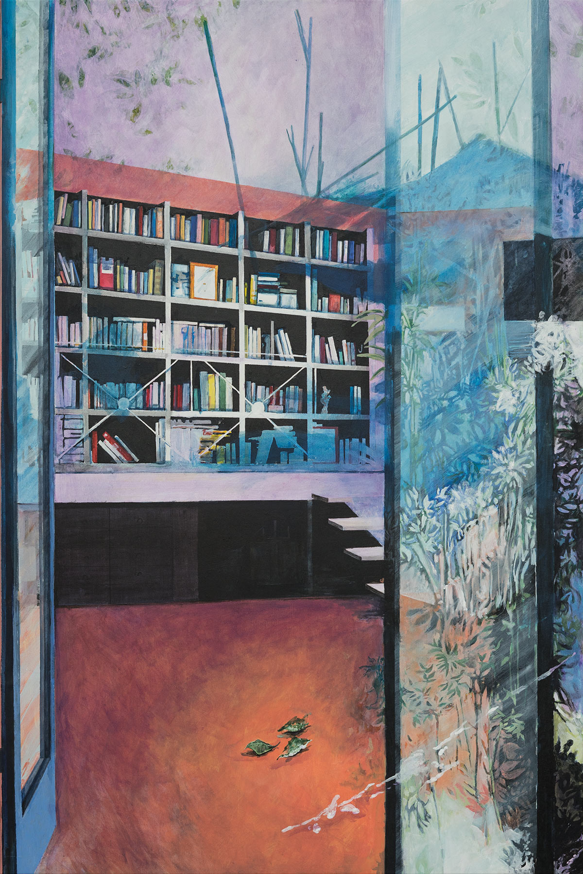 Sylvain Ciavaldini, C'est comme une bibliothèque, 2025, Acrylic on canvas, 150x100cm