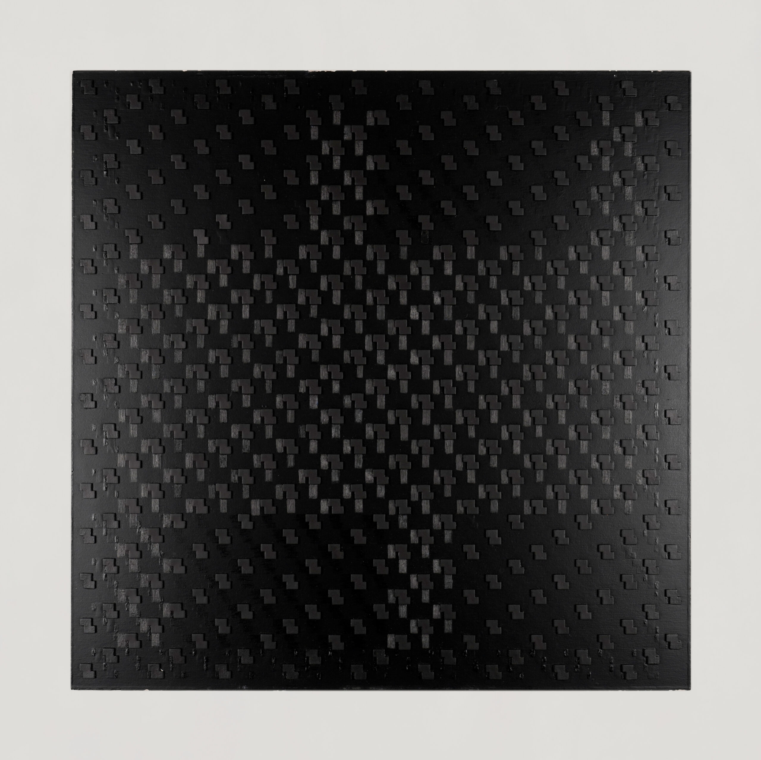 gudrun piper, serielle elemente schwarz X (1977)