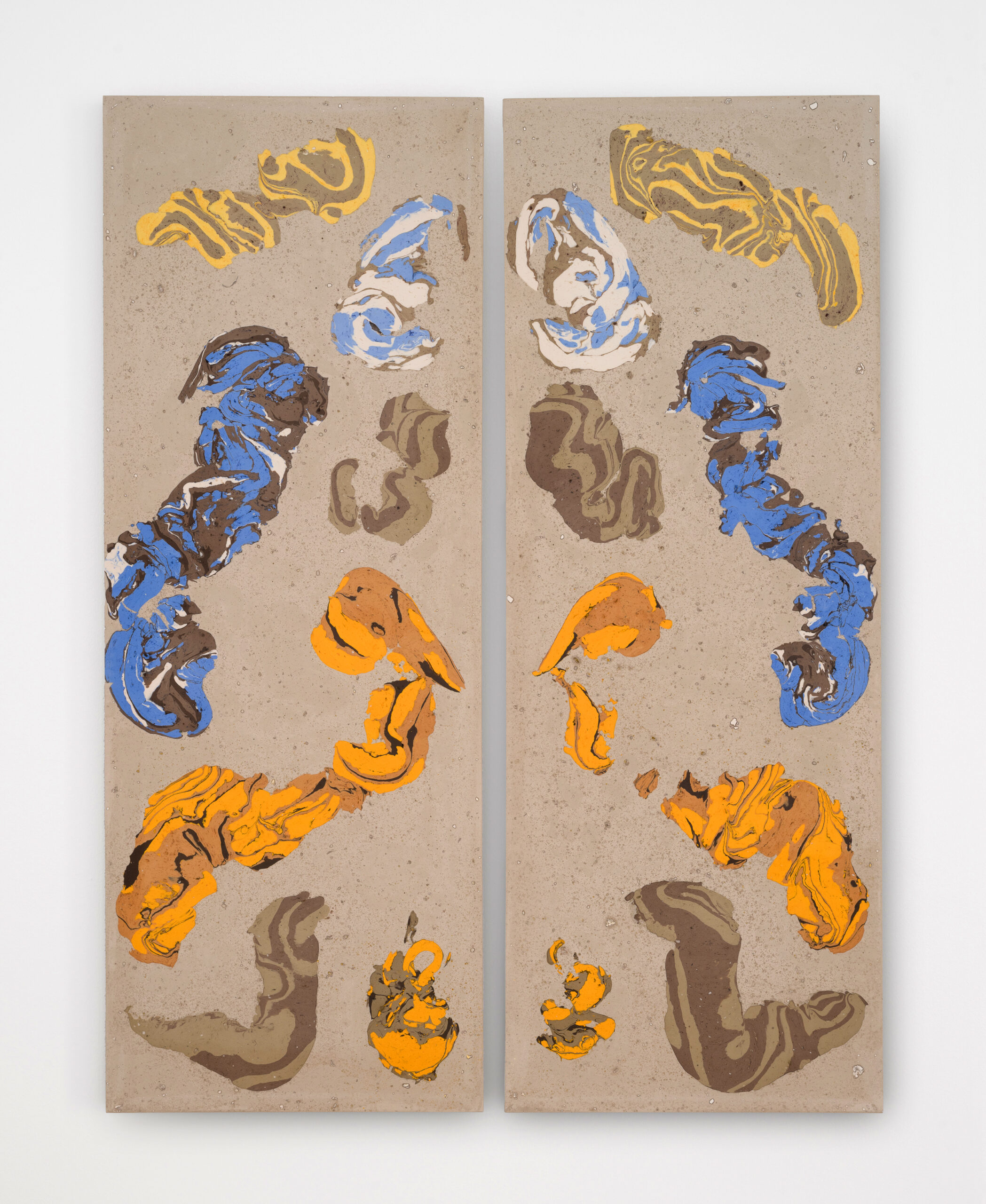 Hilda Hellström, Aggregate (Light Ultramarine/Indian Yellow), 2025.