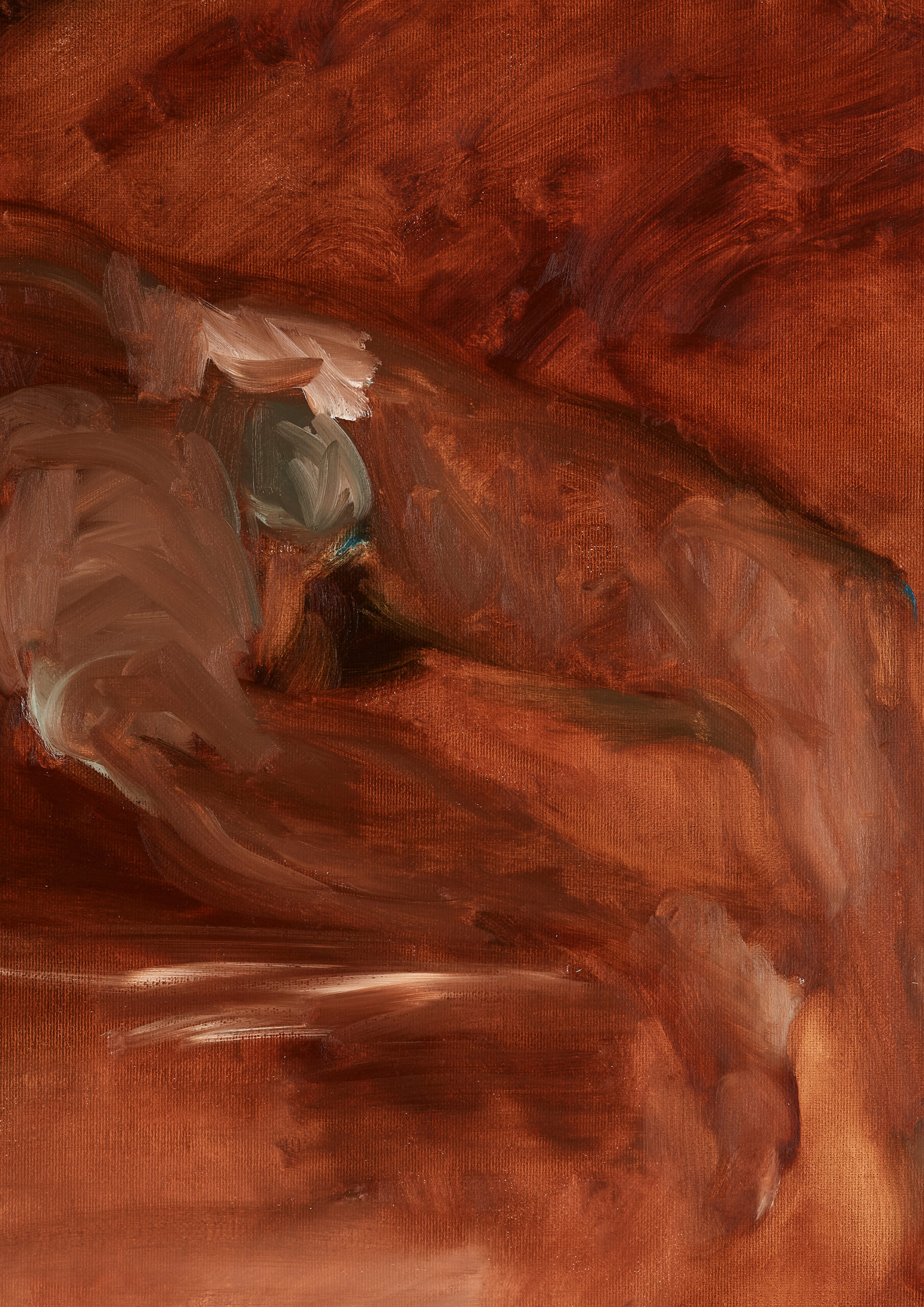 Monika Stricker, Hiatus, 2024, oil on canvas, 50 x 70 cm