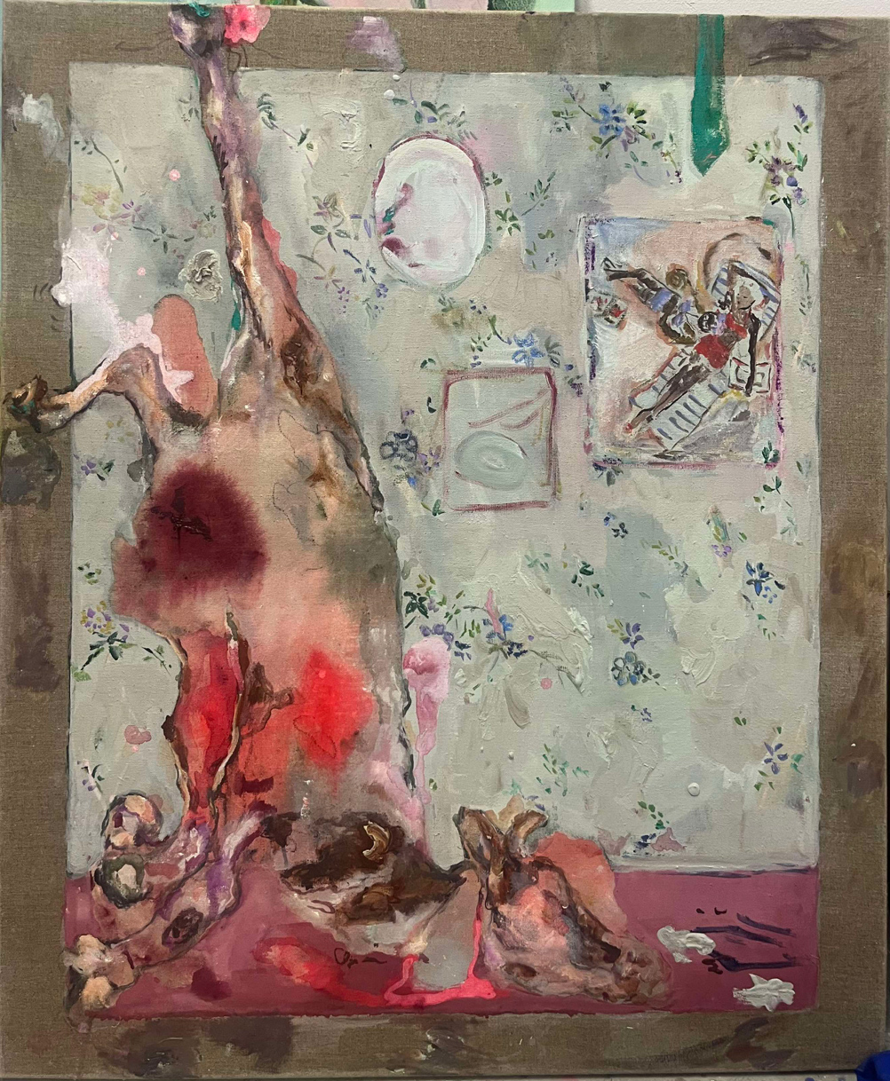 Irréprochable, 2024-2025
acrylic and oil on canvas 
120 x 100 cm