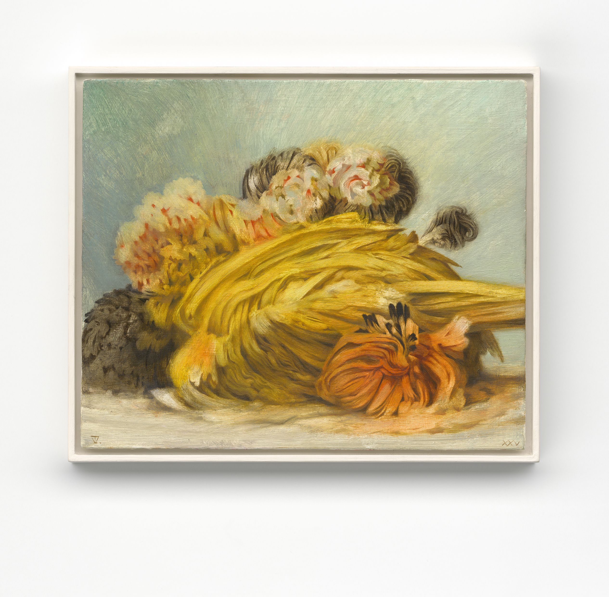 (TV 1.25), Untitled, 2025, oil on panel, 27.5 x 33 cm, frame 29.5 x 35 cm