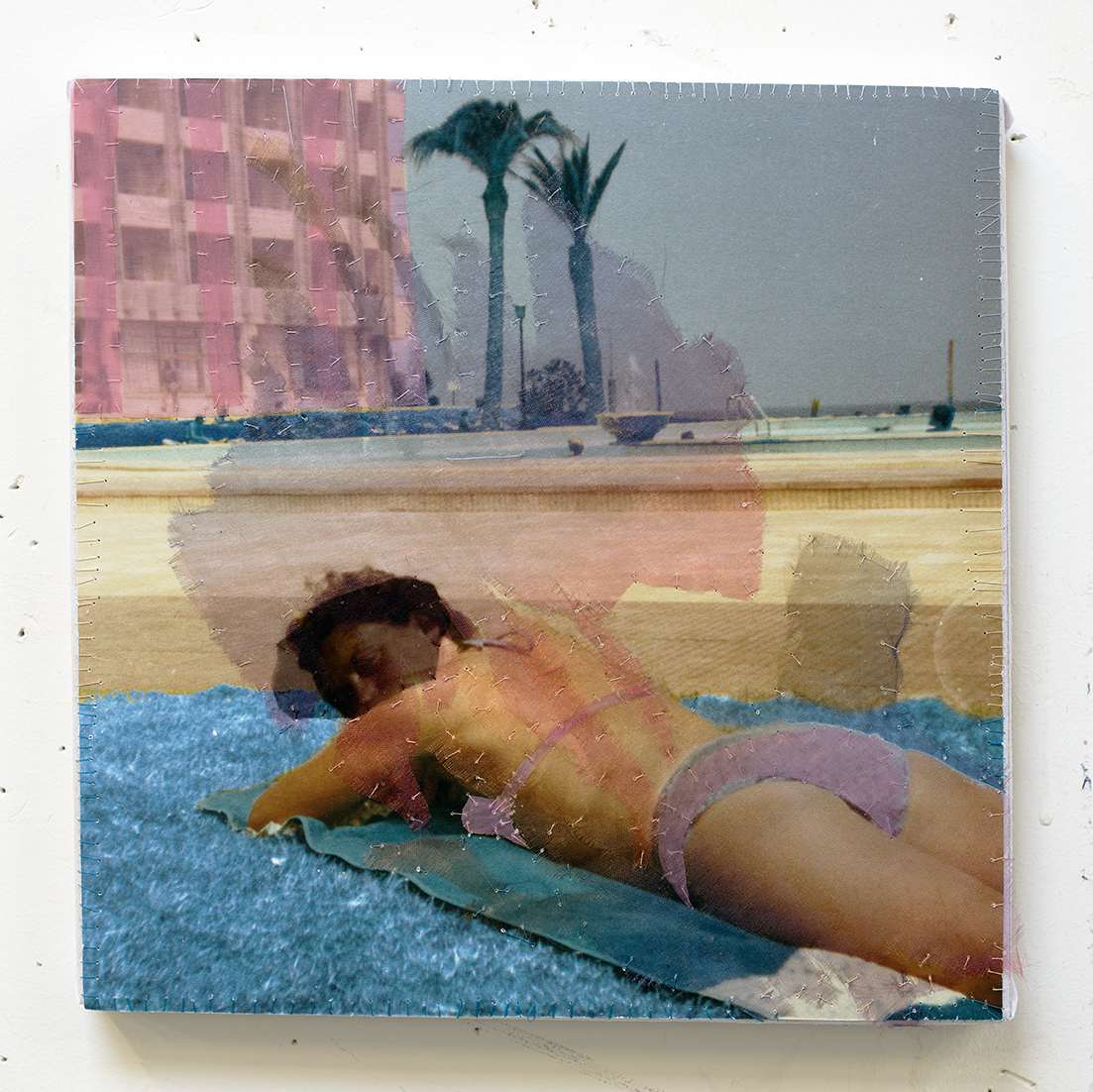 What can I do for You, 2025
 	C-Print, paper stitched, 29.7 x 30.2 cm