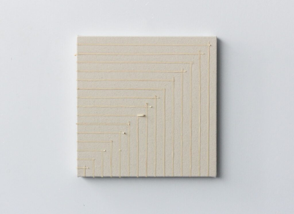Benjamin Moore latex and acrylic paint on canvas
