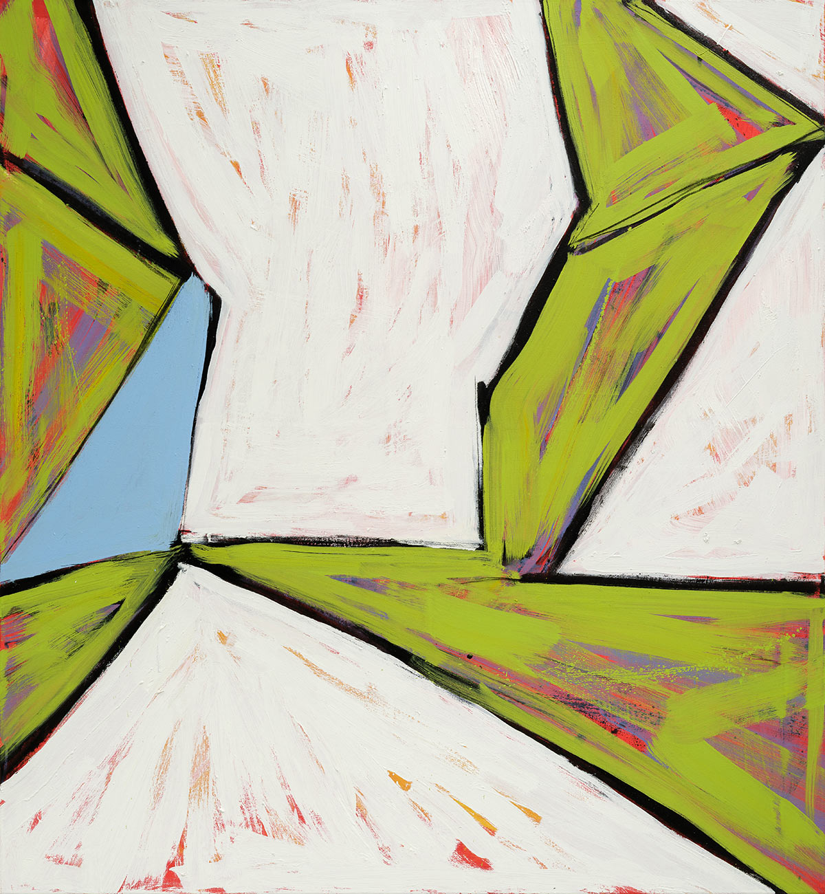 Corentin Canesson, Sans titre 12, 2024, Acrylic and oil on canvas, 130 x 120cm