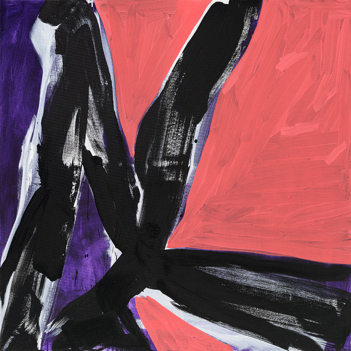 Corentin Canesson, Sans titre 8b, 2024, Acrylic and oil on canvas, 100 x 100cm