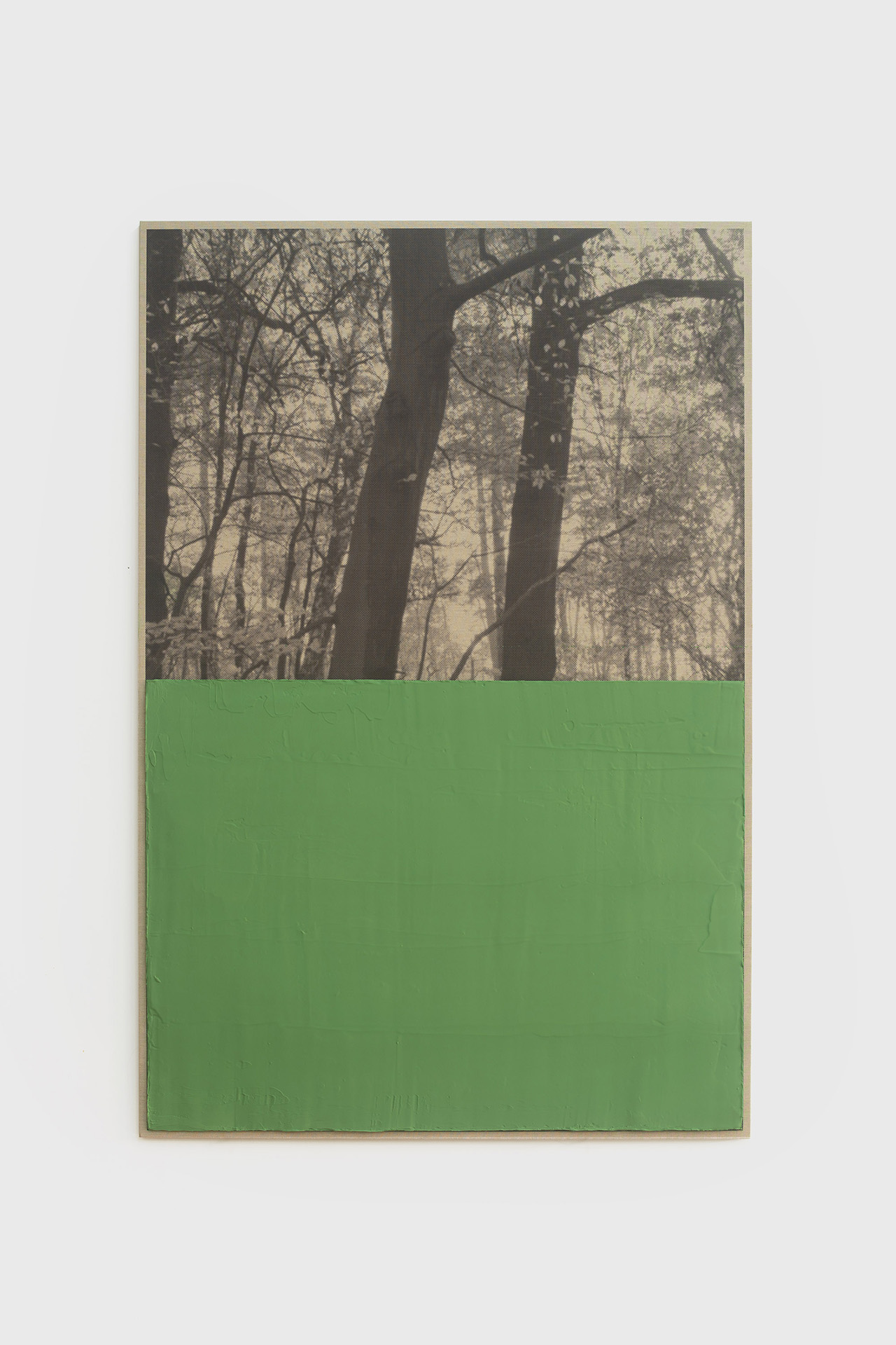 Gardening the Forest, 2024, 178 x 120 cm, Painting, Photography