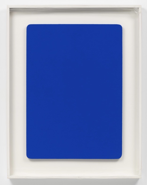 IKB 43, 1958 with Artist Frame, Glass, and Stretch Wrap