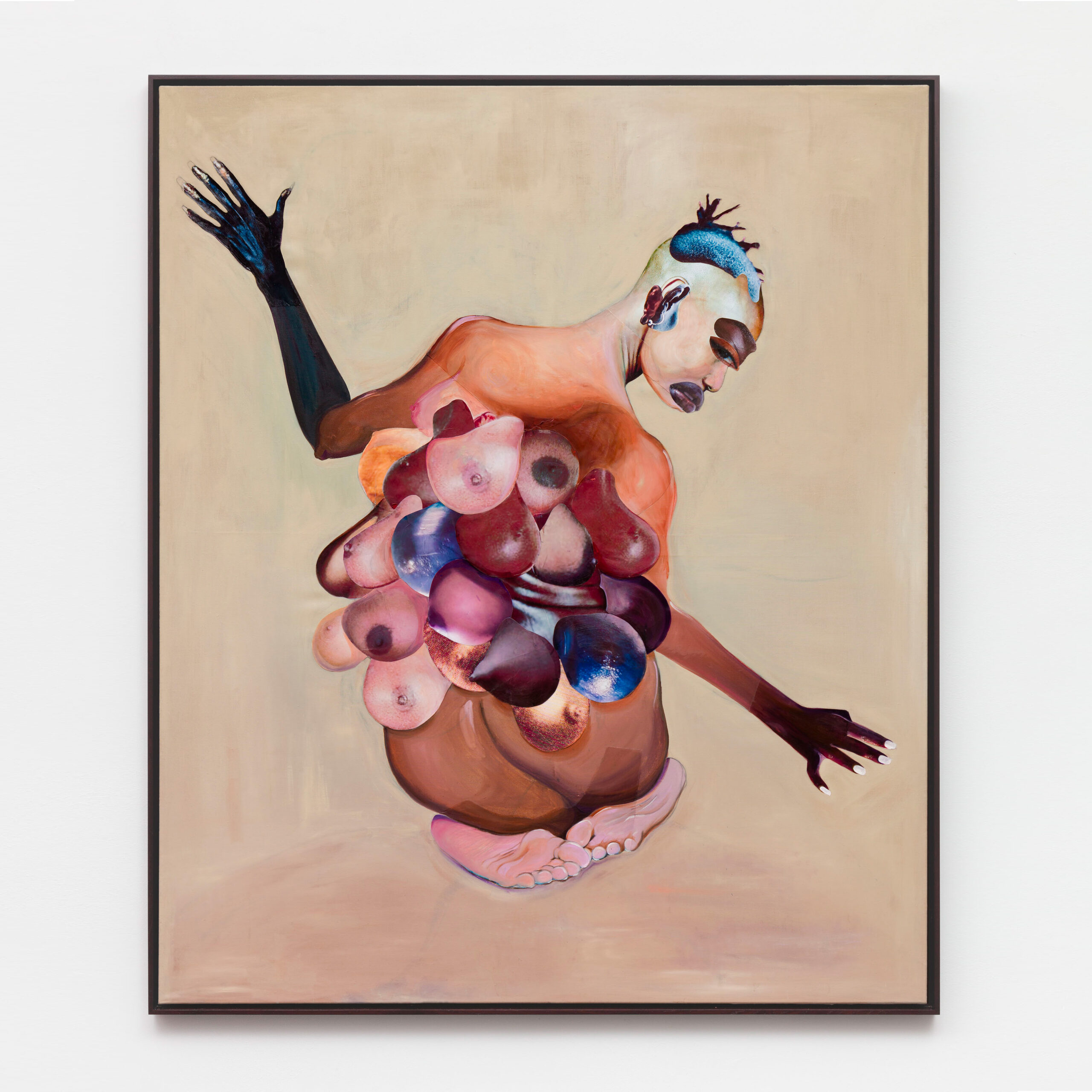 Anys Reimann	
THE ONE OF PLENTY / MOTHER NATURE	2024	
Mixed media collage, oil on canvas
 framed 184 x 154 x 3,5 cm