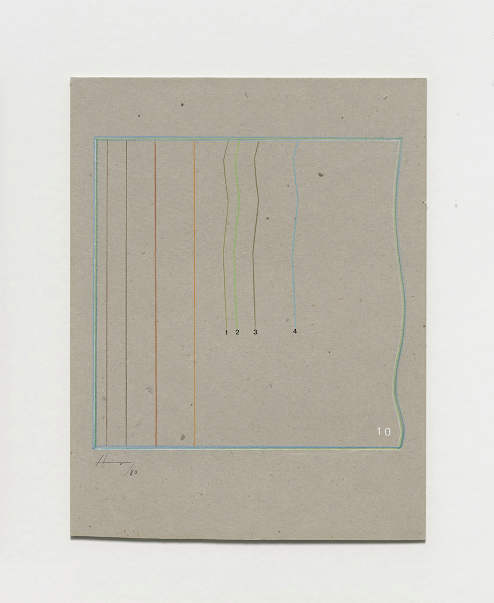 Amador. Untitled, 1983. Colored pencil on carboard. 180 x 240 mm