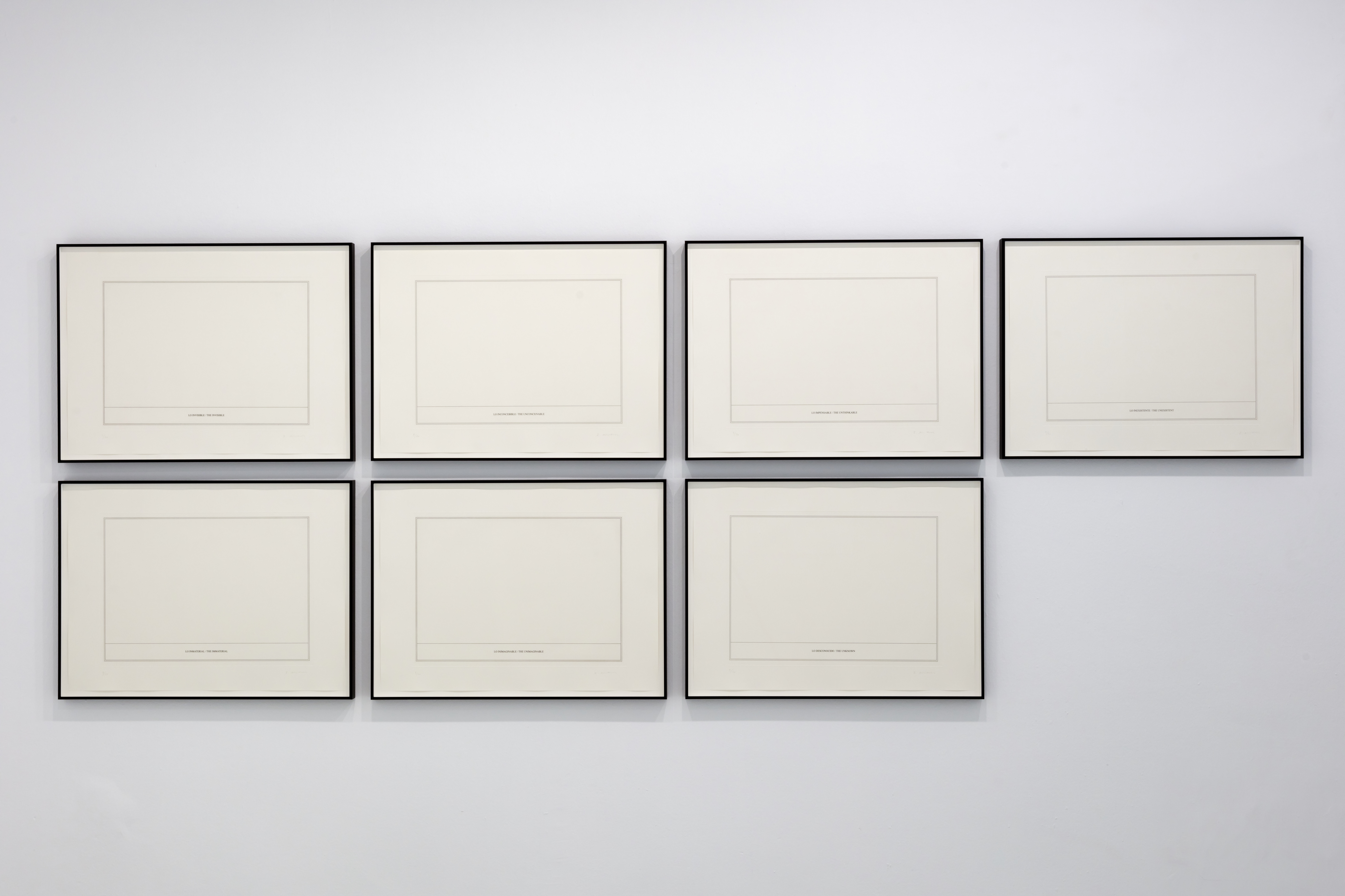 Ignasi Aballí, Blank Spaces, 2022