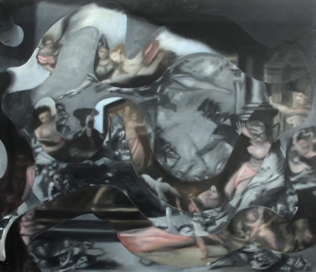 Europe saving face &ndash; After Rubens painting by Giordano