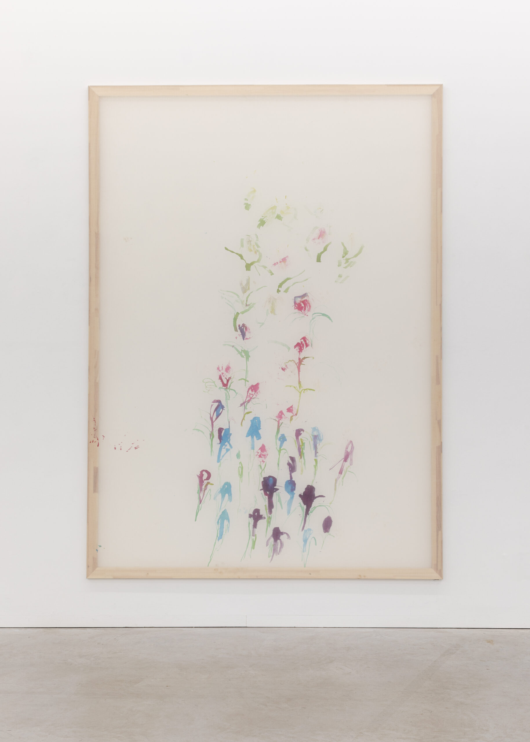 Jana Cordenier, Untitled (10.2025), 2025, silk paint on cotton, 250 x 180 cm