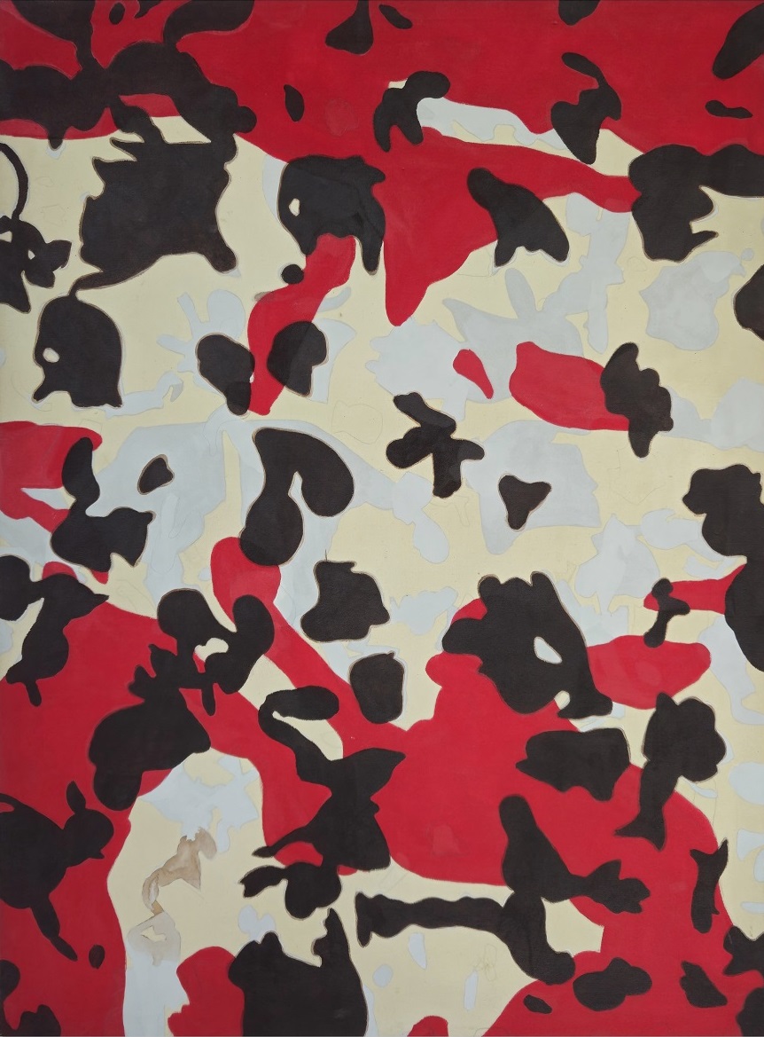 KRAGULY, Impulsion No 3, 1988, acrylic on canvas, 130 x 97 cm