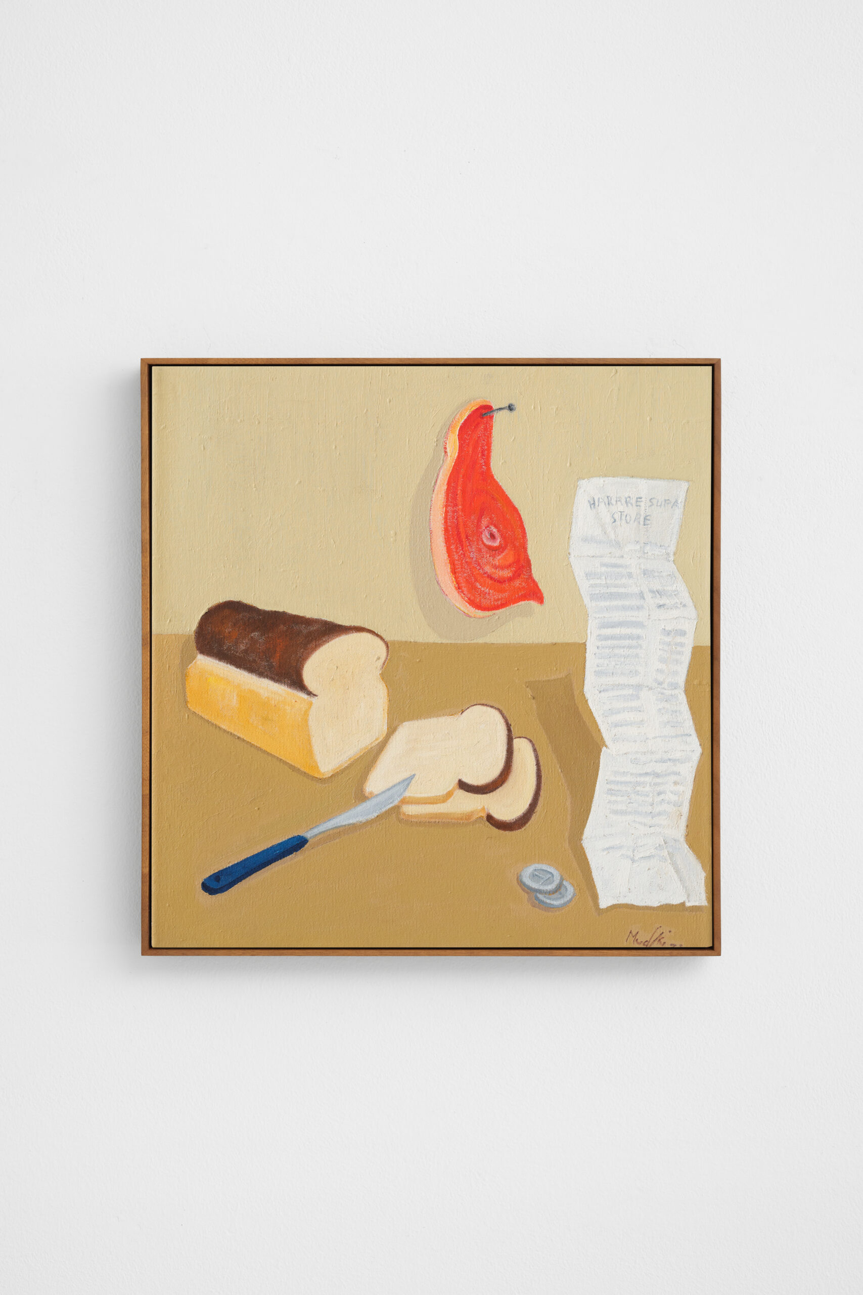 Richard Mudariki
Prices of basic commodities in Zimbabwe were high
2021
Oil on canvas
56 x 53.5 cm