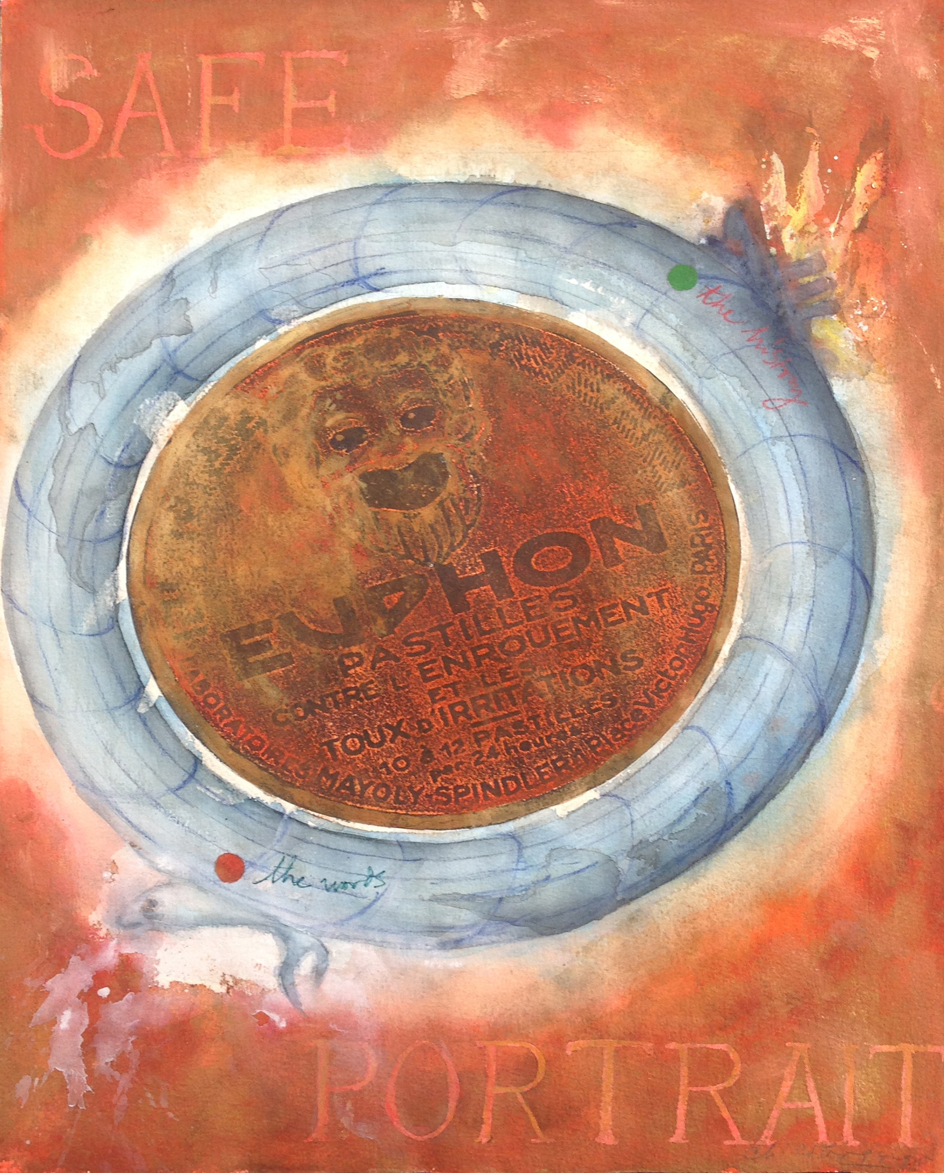 Chema Cobo
Safe Portrait, 1995
Mixed media on paper
50,7 x 35,5 cm