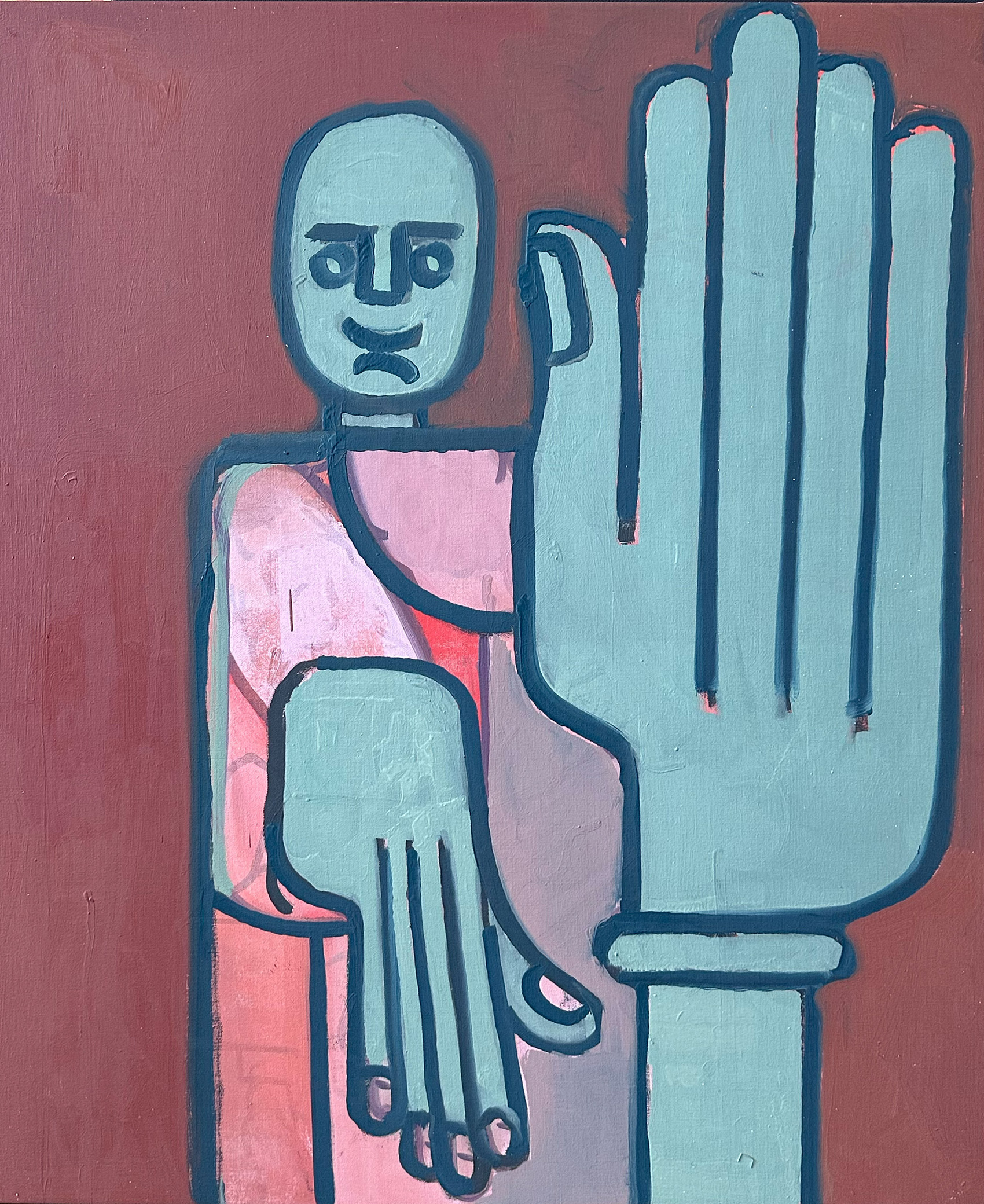 Hubert Schmalix
What Does He Say?, 2024
Oil on canvas
100 x 80 cm